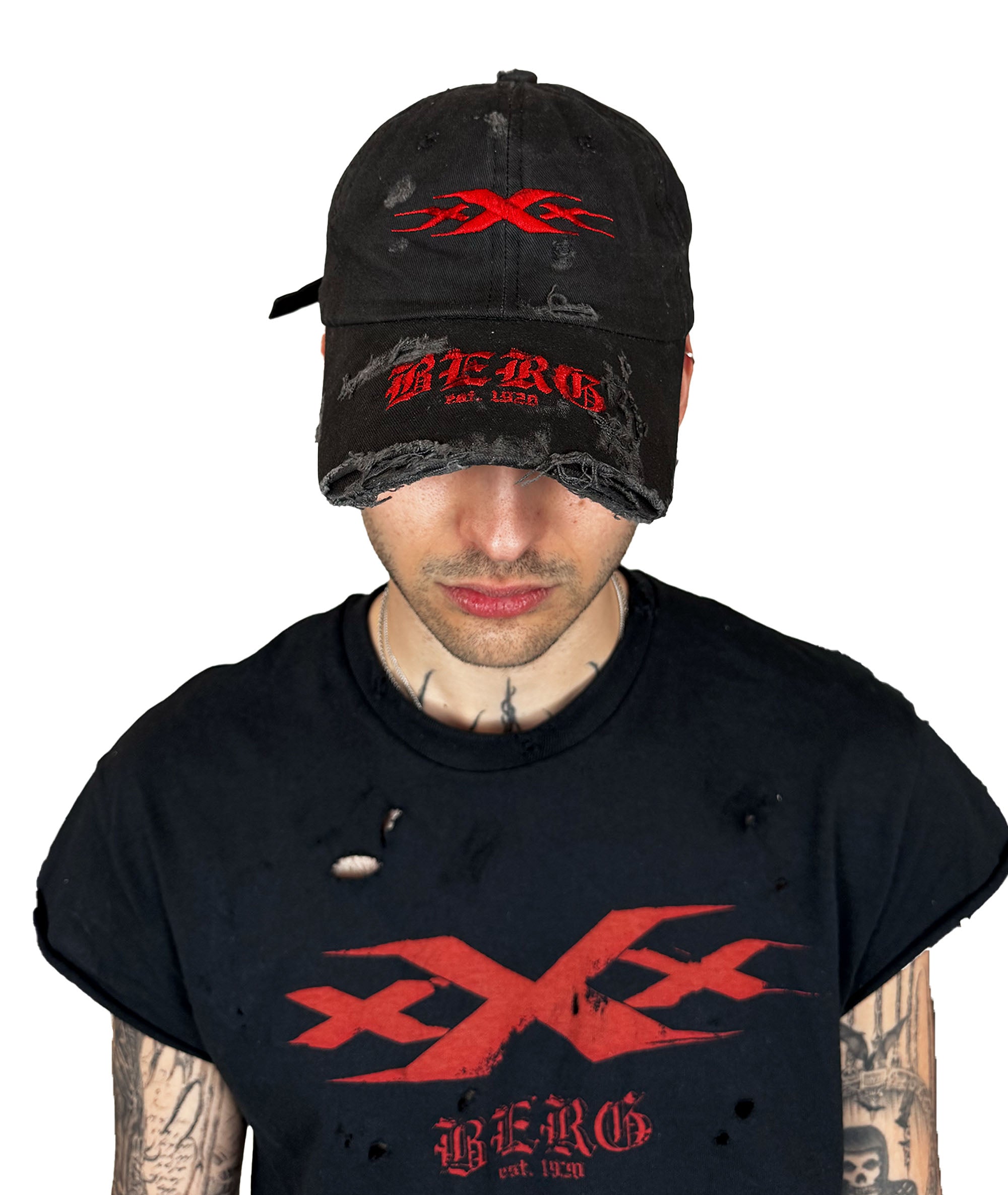 triple x-berg distressed cap
