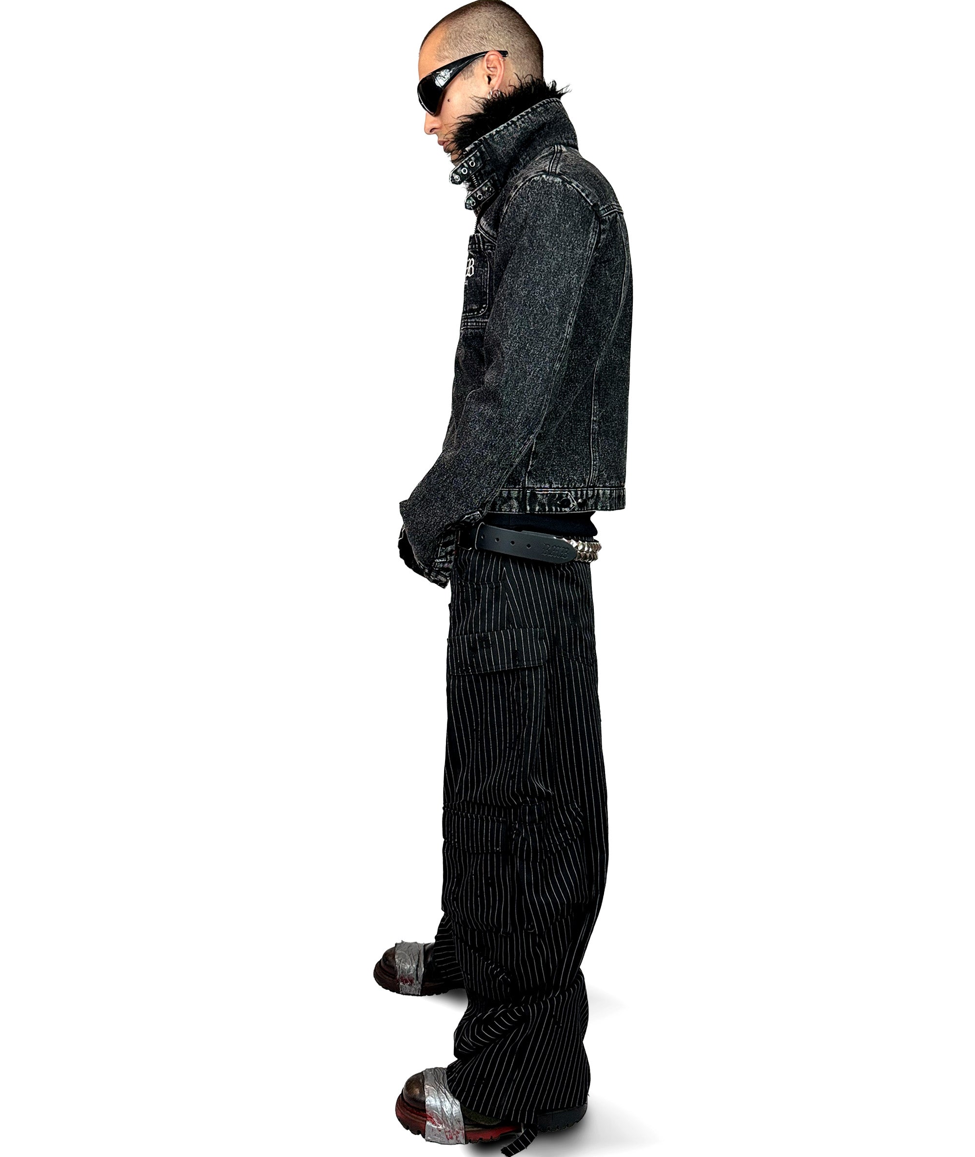 ALL IN - DENIM JACKET, BLACK | UNISEX