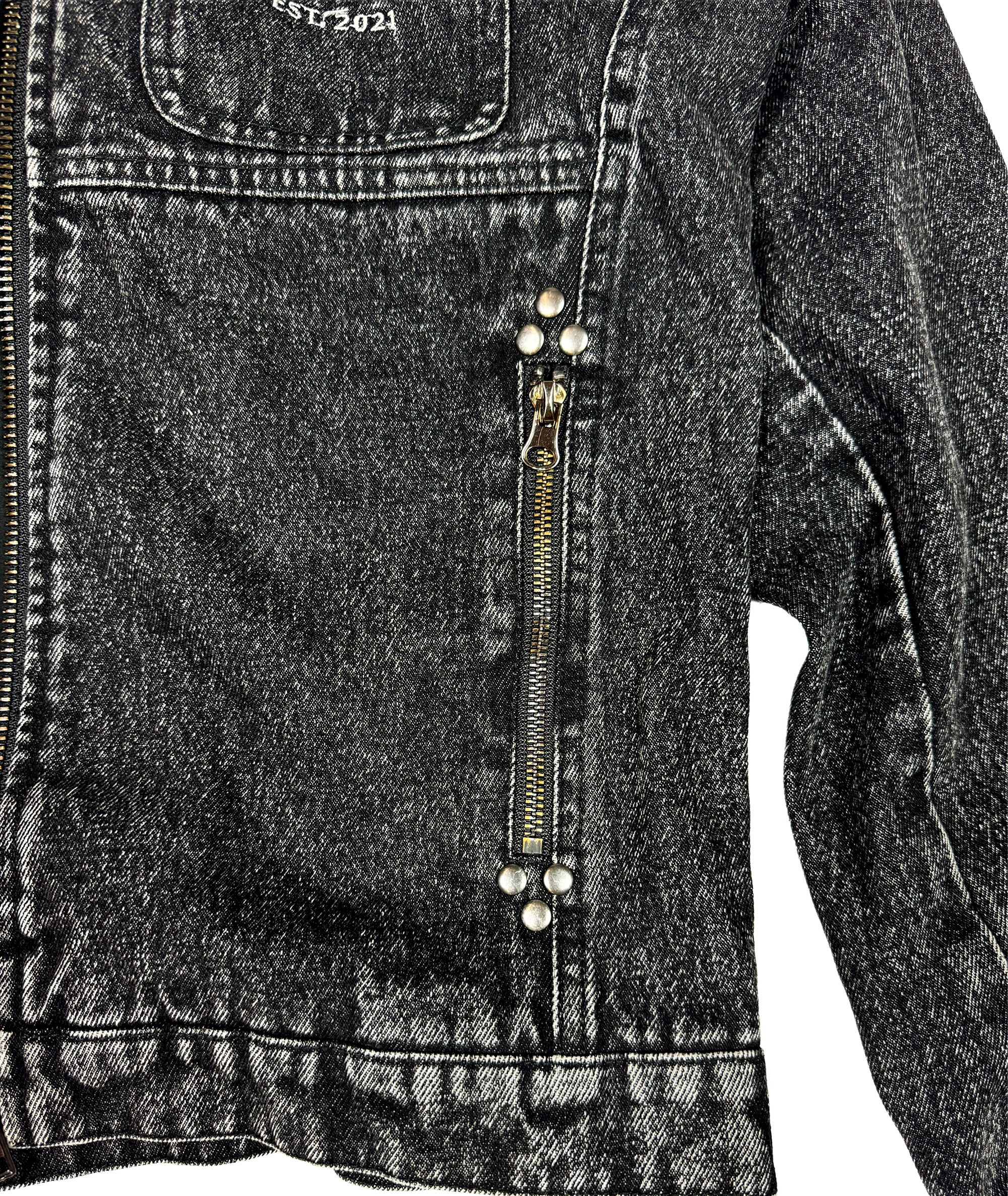 ALL IN - DENIM JACKET, BLACK | UNISEX