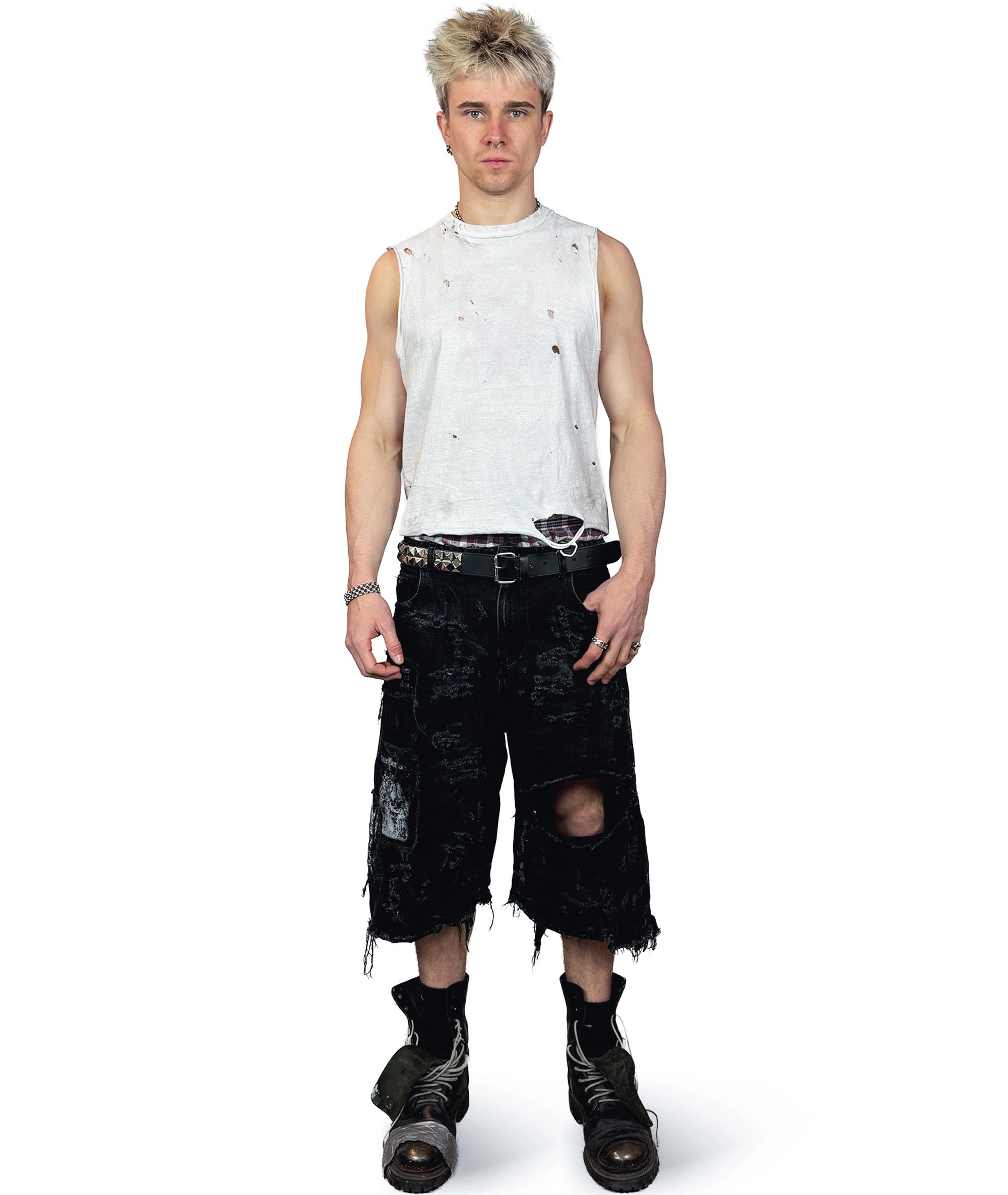 BLACK METAL SHORTS | UNISEX