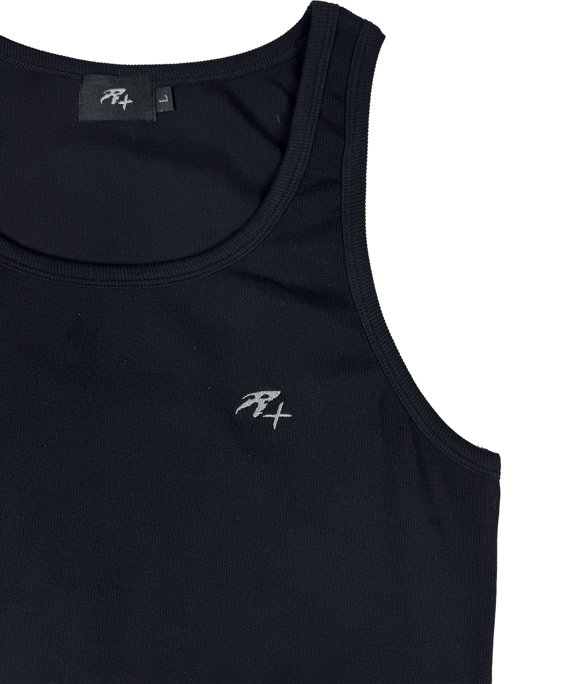 RIBBED TANK, BLACK | UNISEX