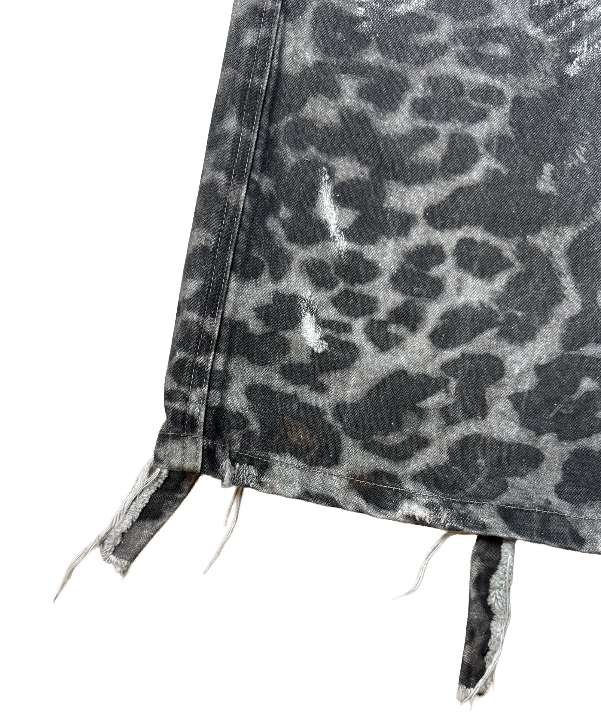 FLARED CHEETAH BIKER PANTS | UNISEX