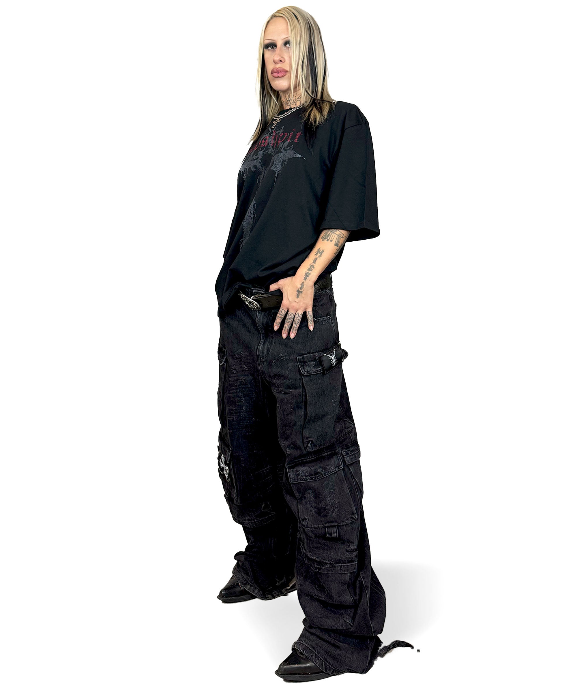 Moshpit Black Oversized T-Shirt