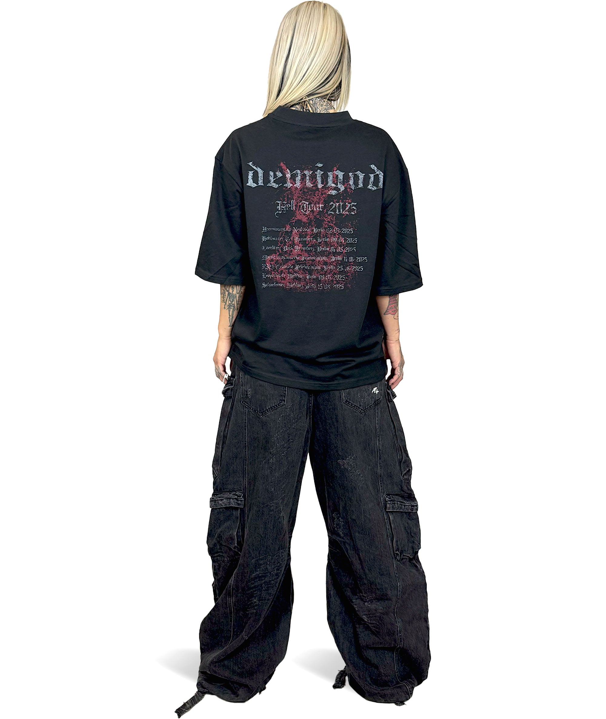 Hell Tour Black Oversized T-Shirt