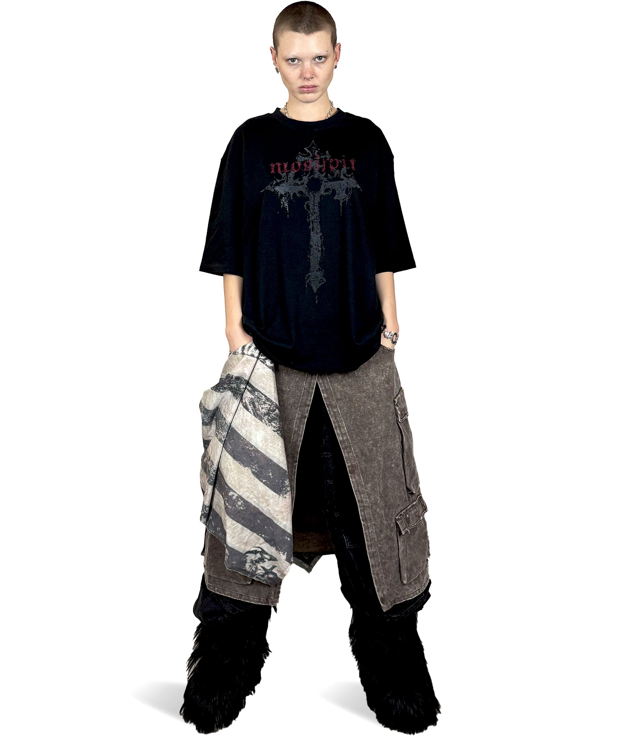 Hell Tour Black Oversized T-Shirt