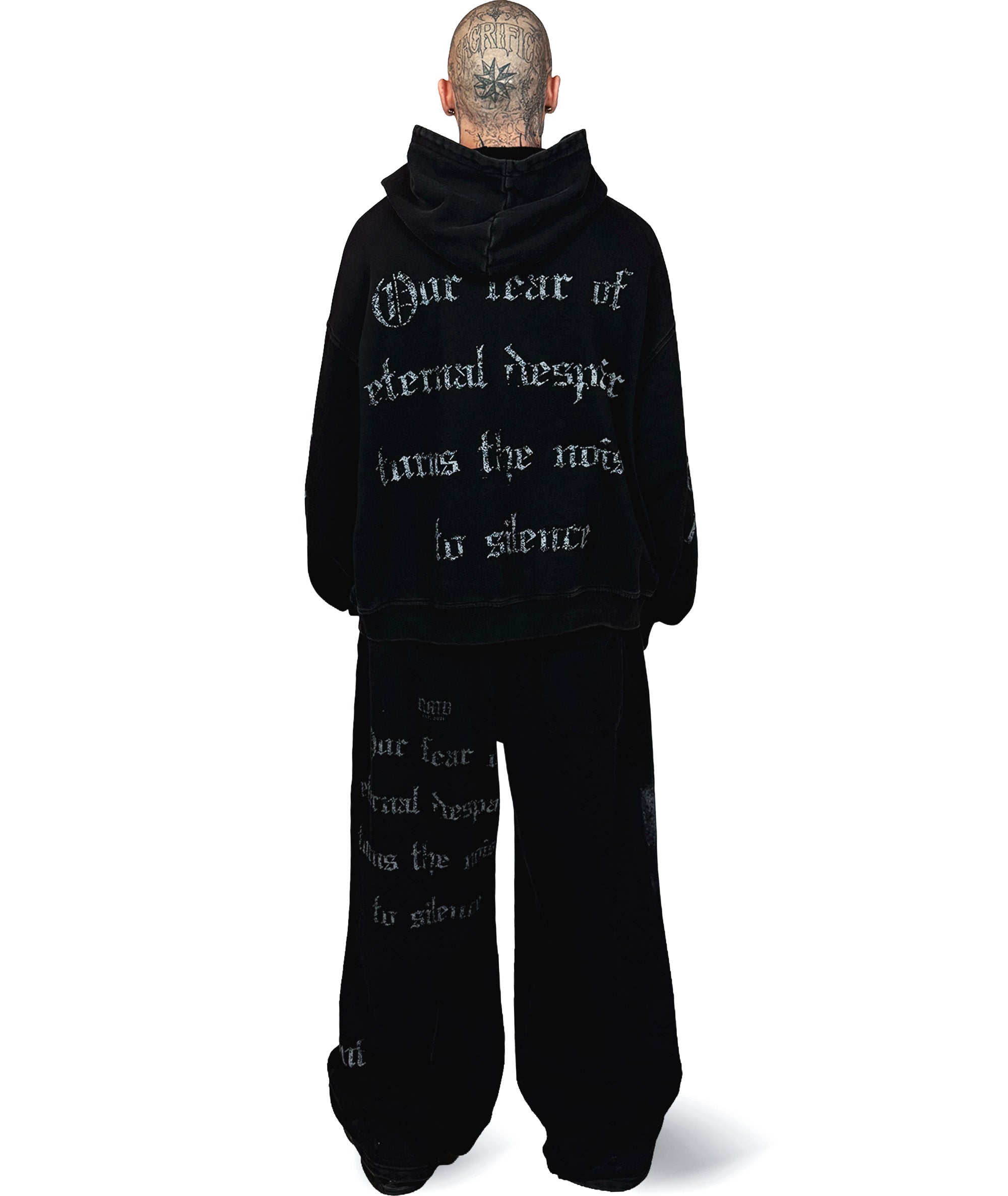 DEAD SILENT - OVERSIZED HOODIE (WASHED) | UNISEX