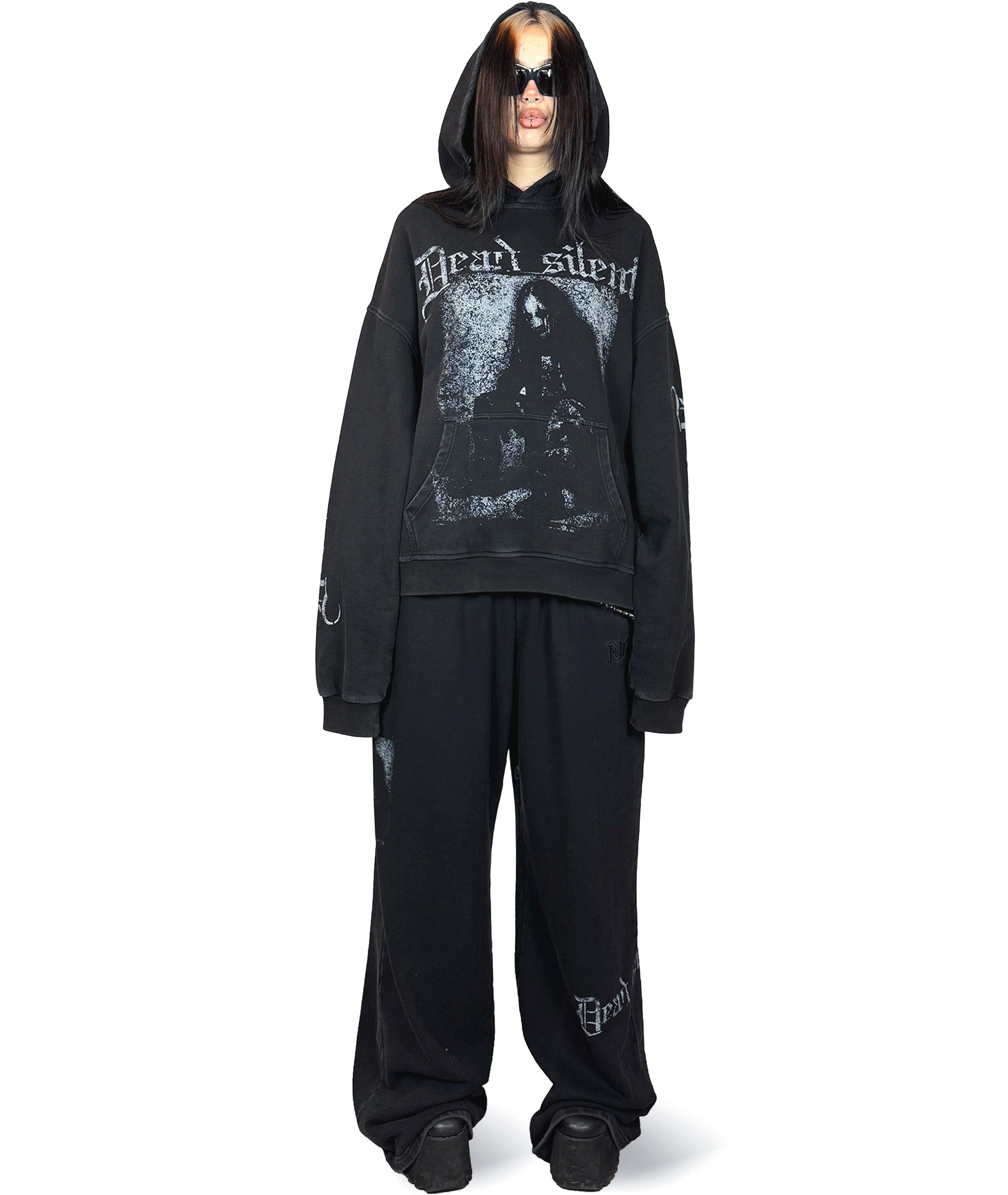 DEAD SILENT - OVERSIZED HOODIE (WASHED) | UNISEX