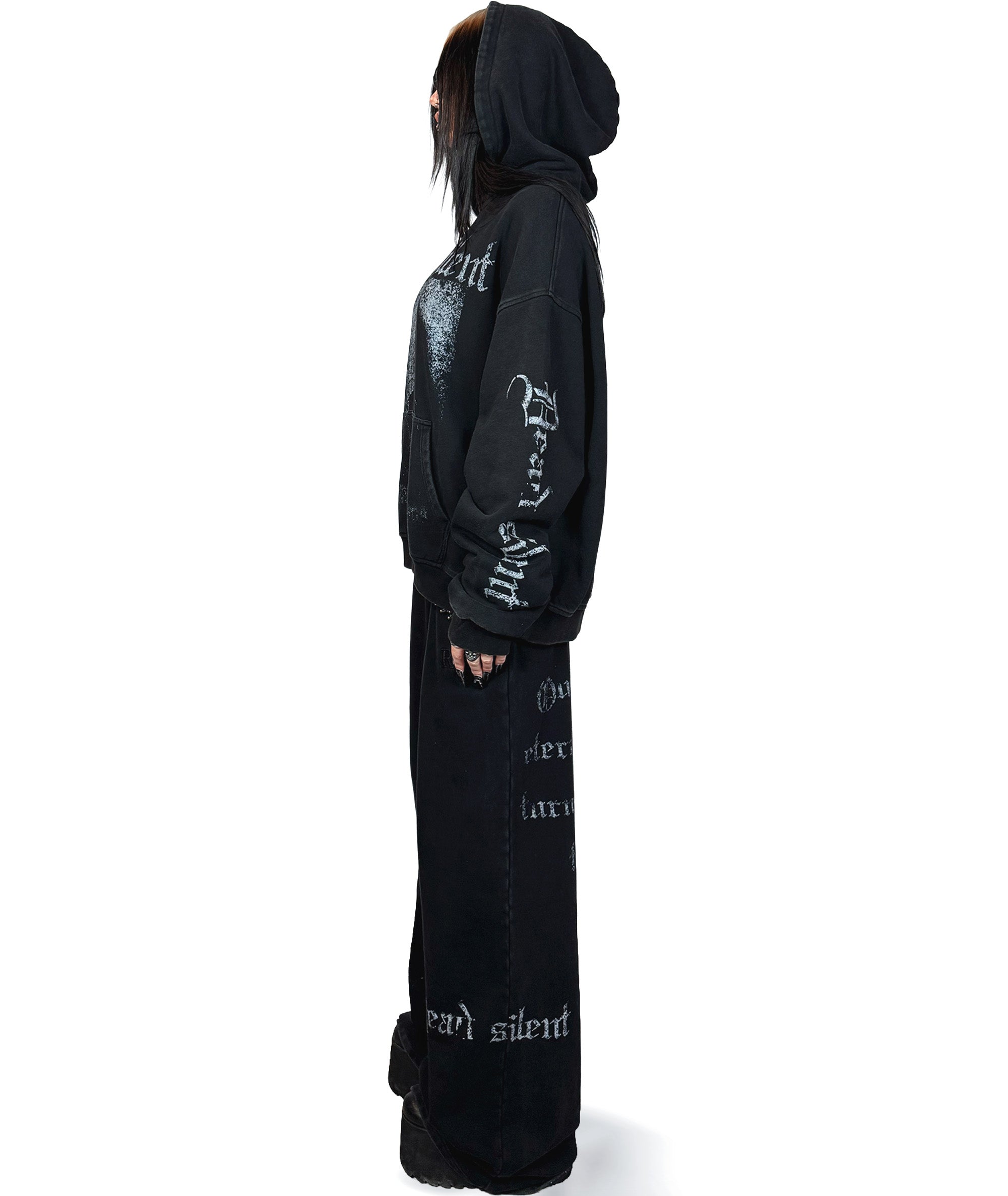 DEAD SILENT - OVERSIZED HOODIE (WASHED) | UNISEX