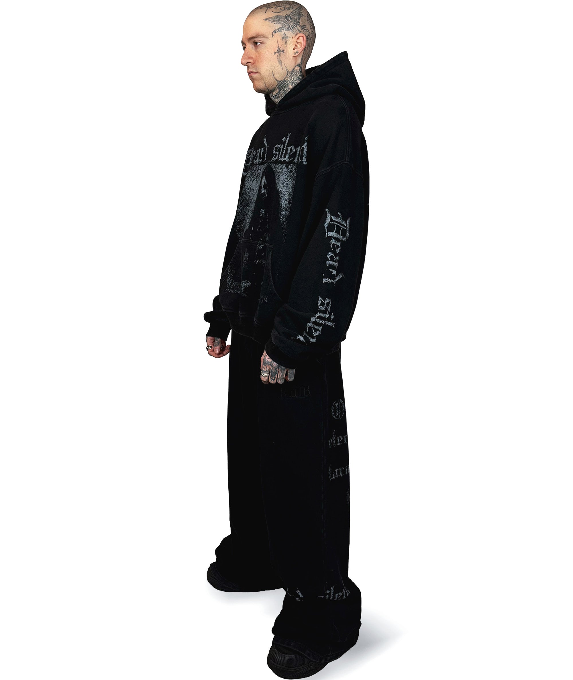 DEAD SILENT - OVERSIZED HOODIE (WASHED) | UNISEX