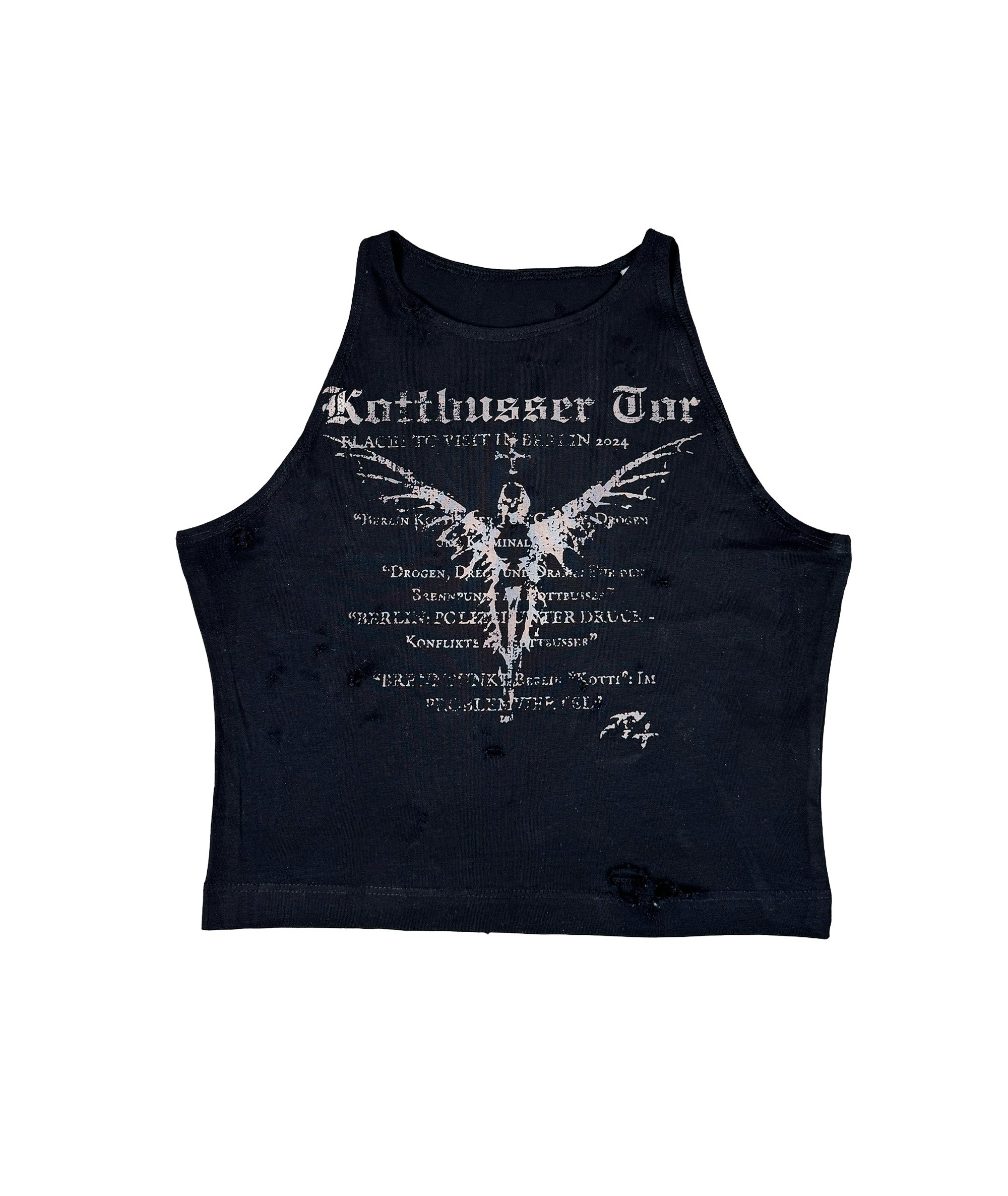 KOTTI - DISTRESSED CROP TOP | UNISEX