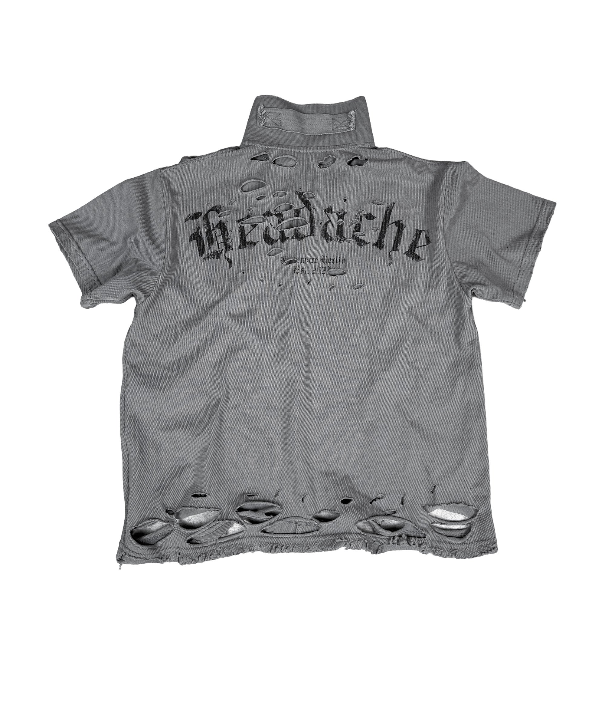 HEADACHE - DISTRESSED POLO-SHIRT | UNISEX