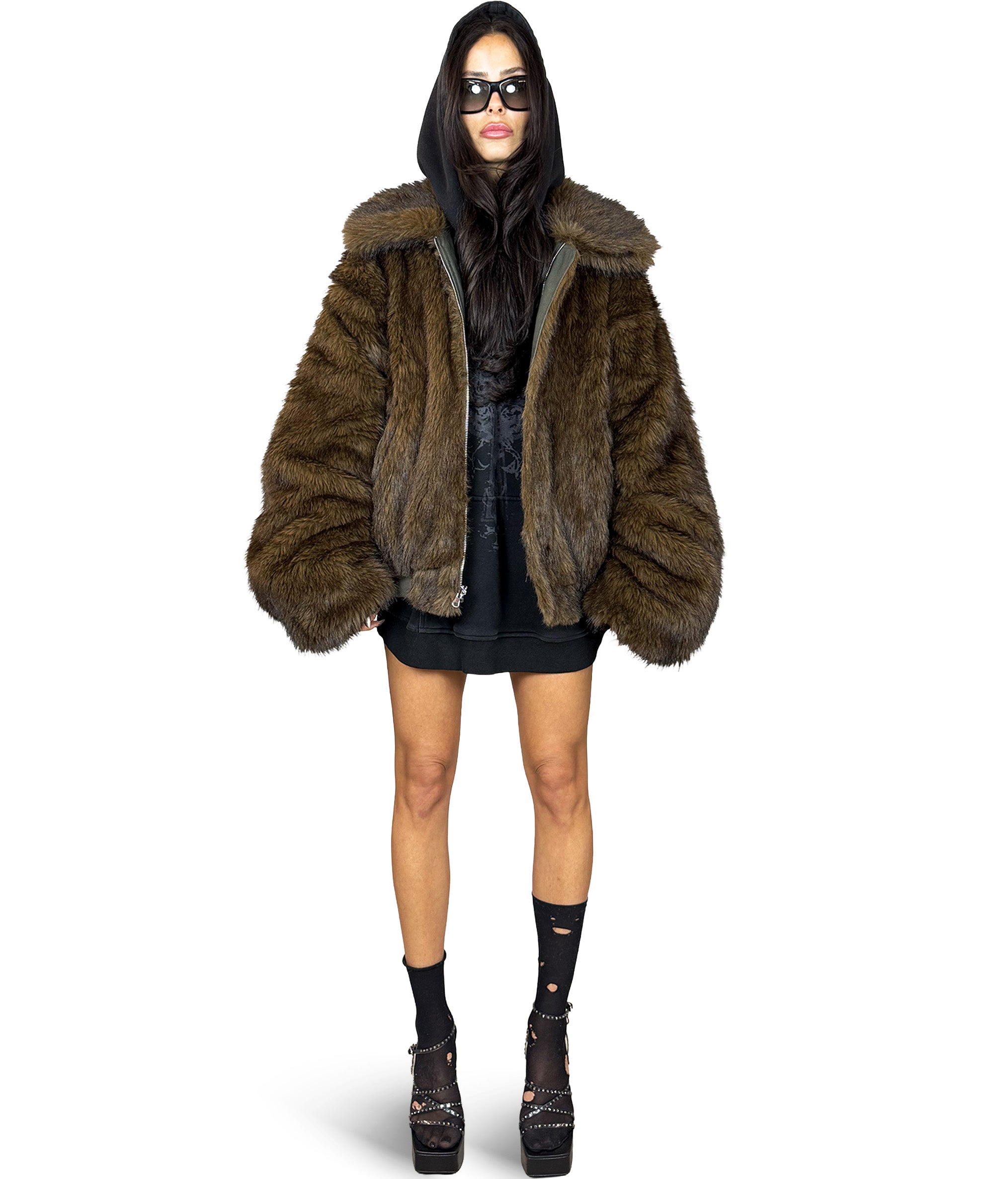 REVERSIBLE GRIZZLY BOMBER JACKET | UNISEX