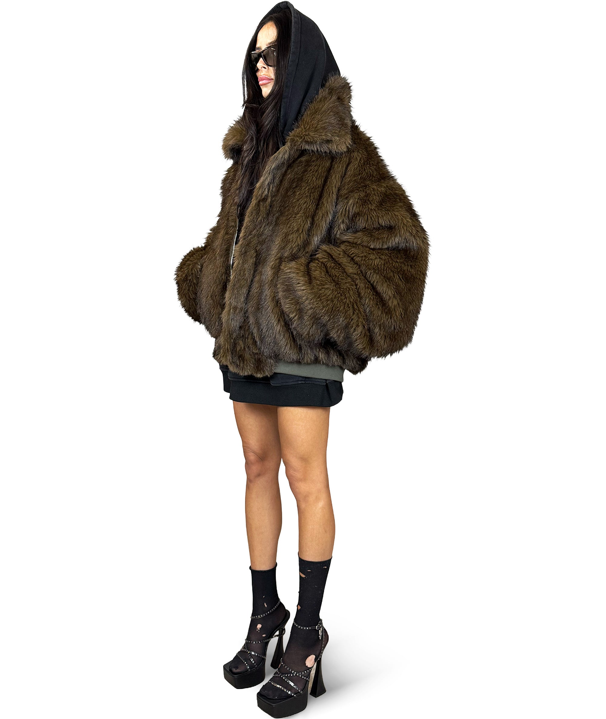 REVERSIBLE GRIZZLY BOMBER JACKET | UNISEX