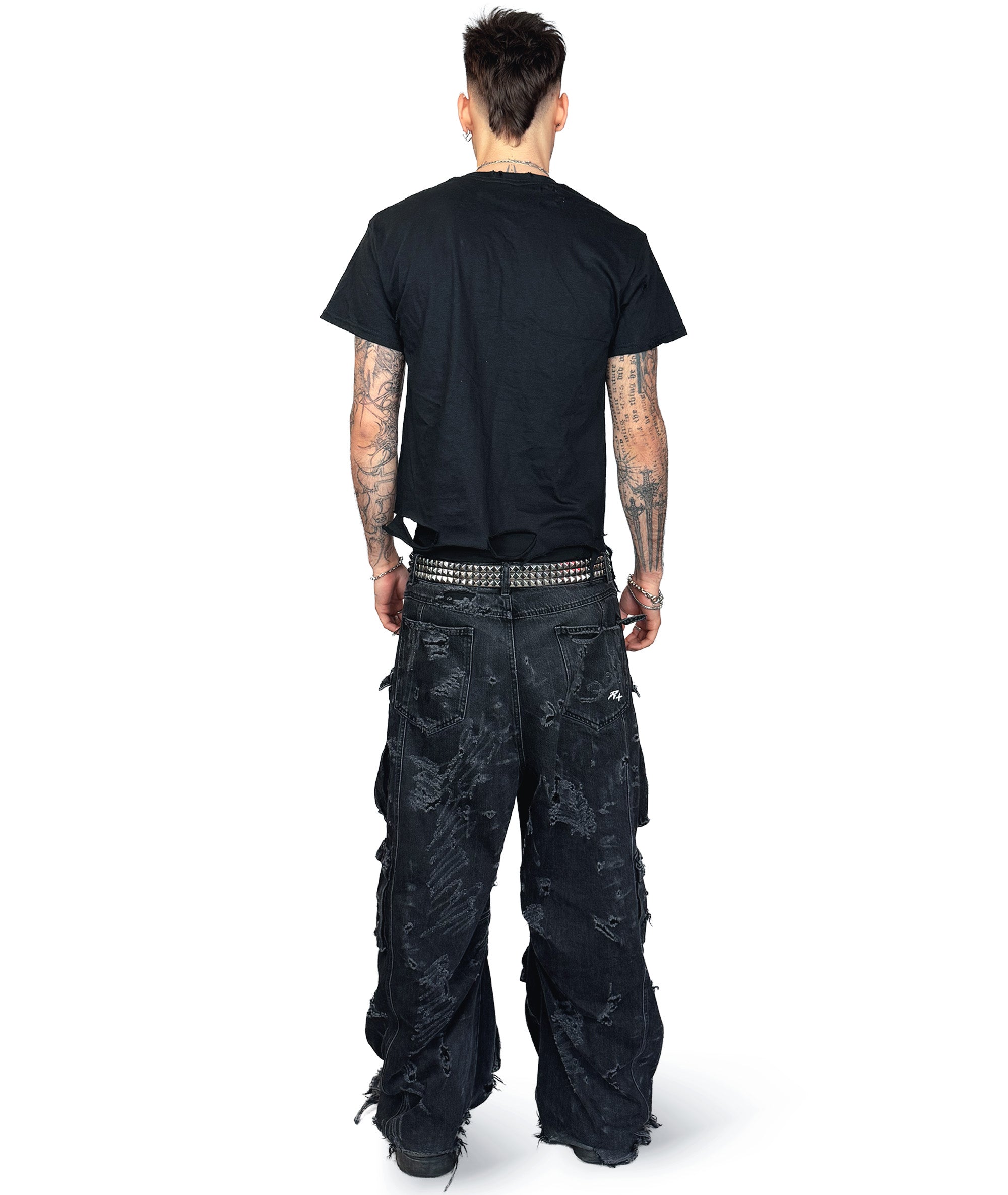 SIN CITY - DISTRESSED T-SHIRT | BLACK/WHITE UNISEX