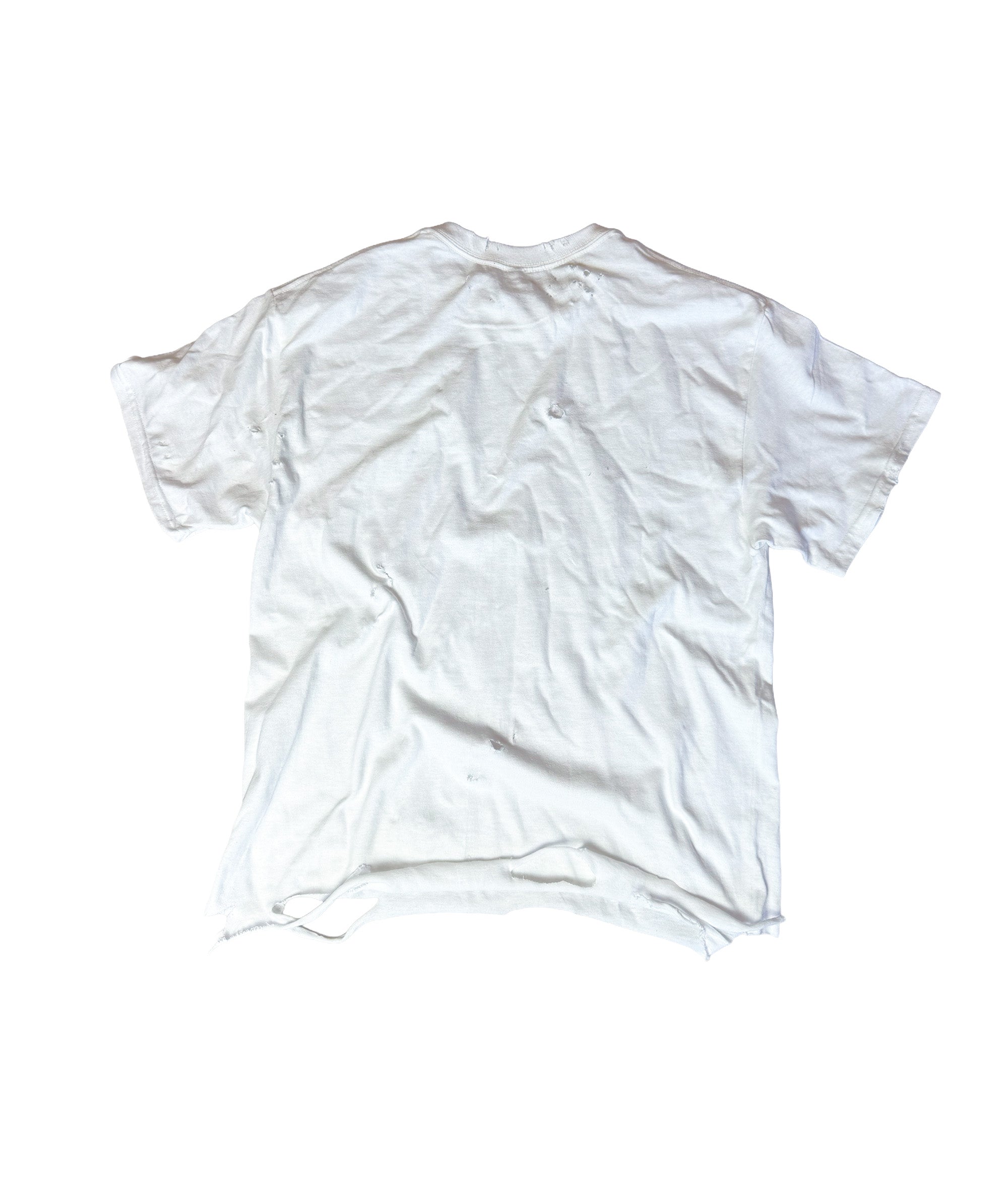 SIN CITY - DISTRESSED T-SHIRT | WHITE/RED UNISEX