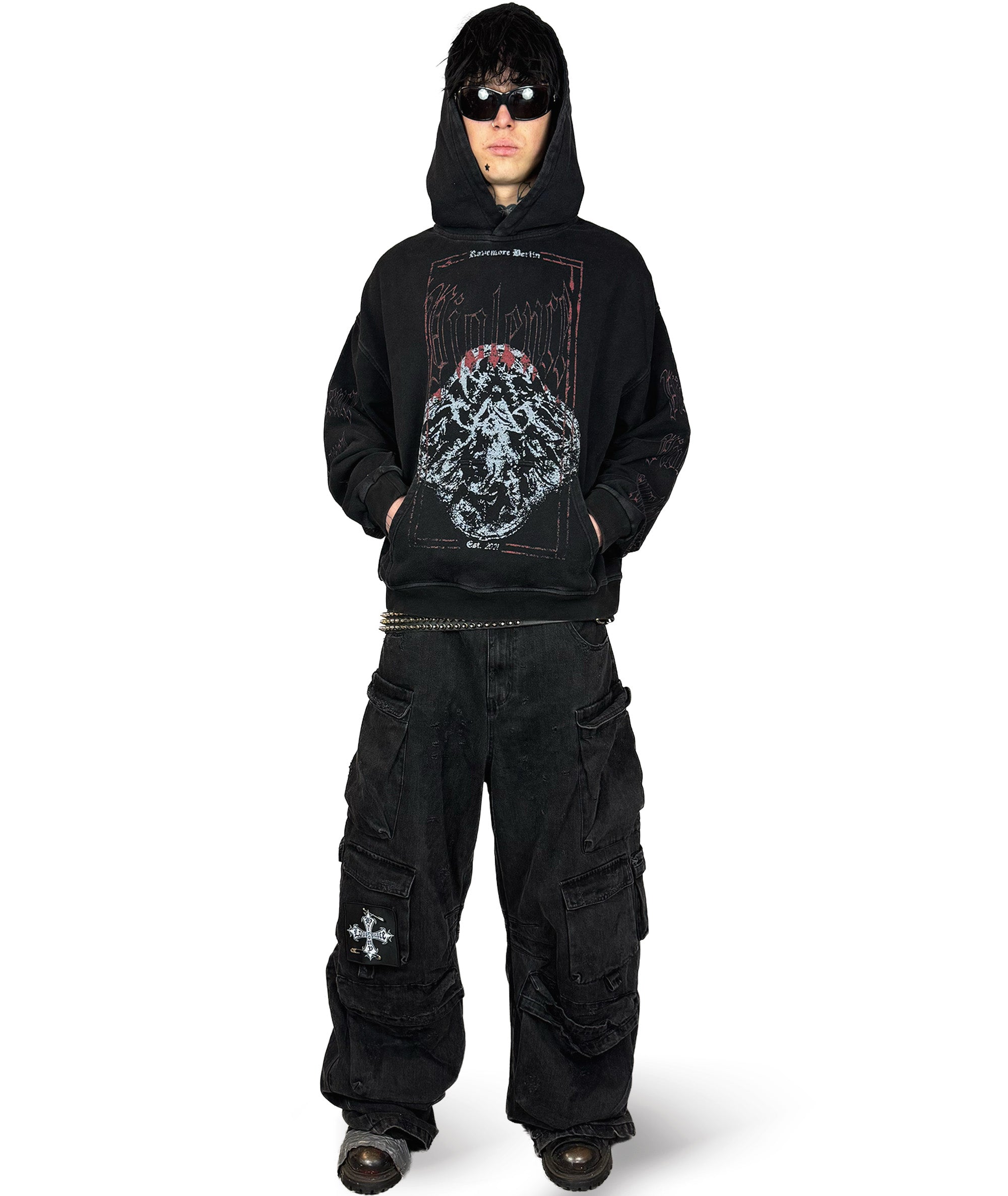 FEAR NOTHING - OVERSIZED HOODIE (WASHED) | UNISEX