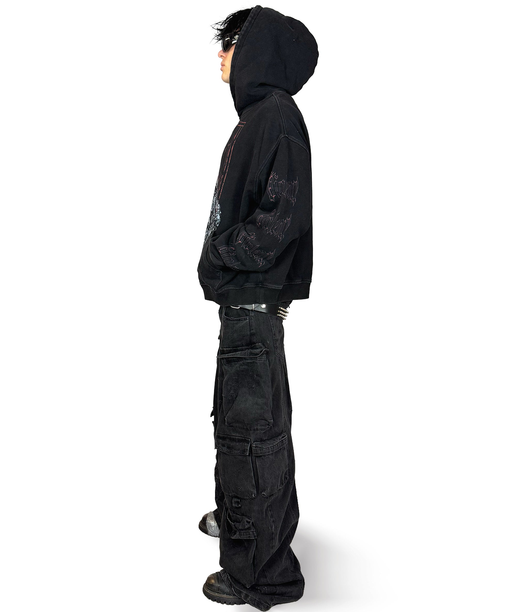 FEAR NOTHING - OVERSIZED HOODIE (WASHED) | UNISEX