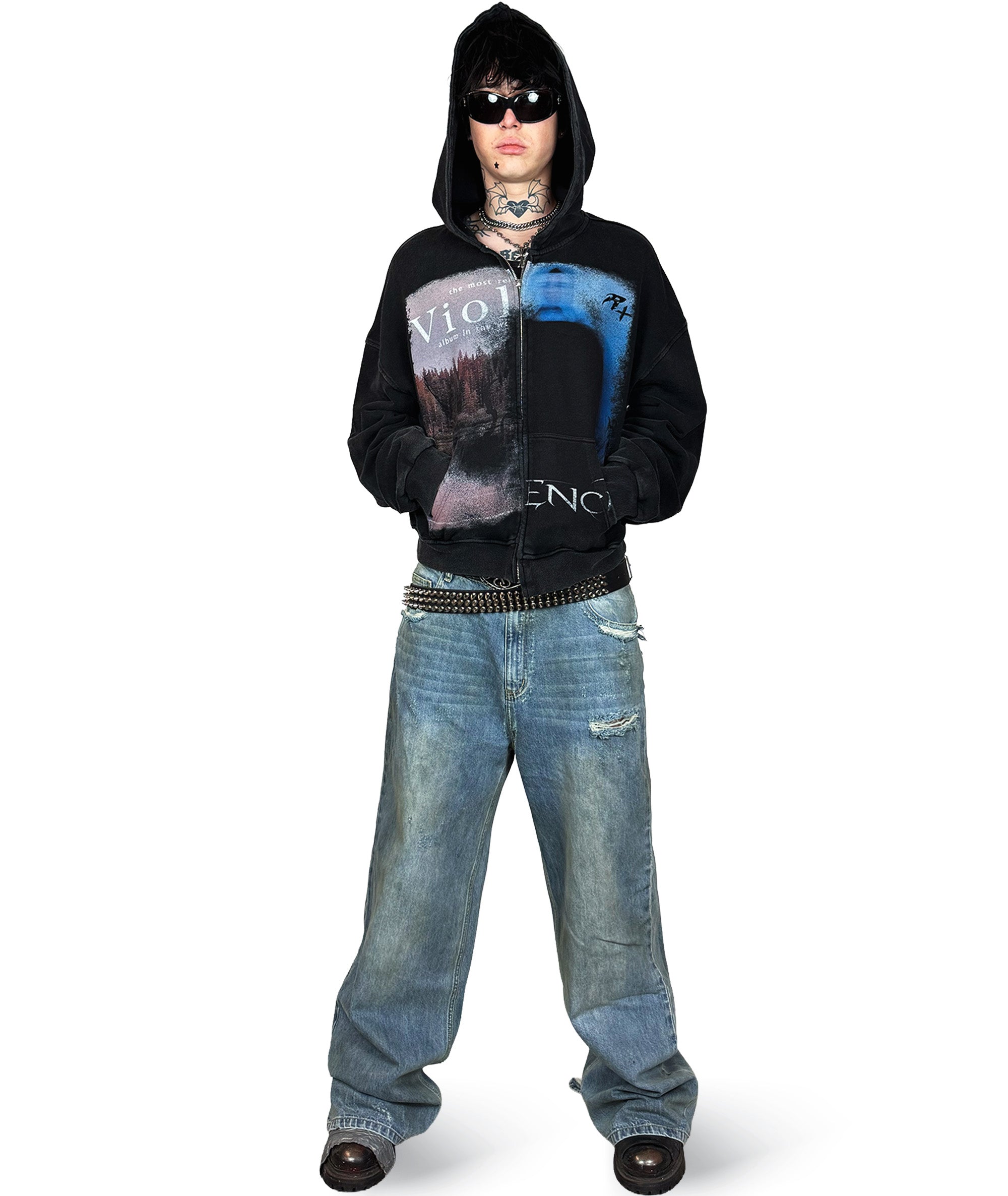 VIOLENCE DENIM PANTS | UNISEX