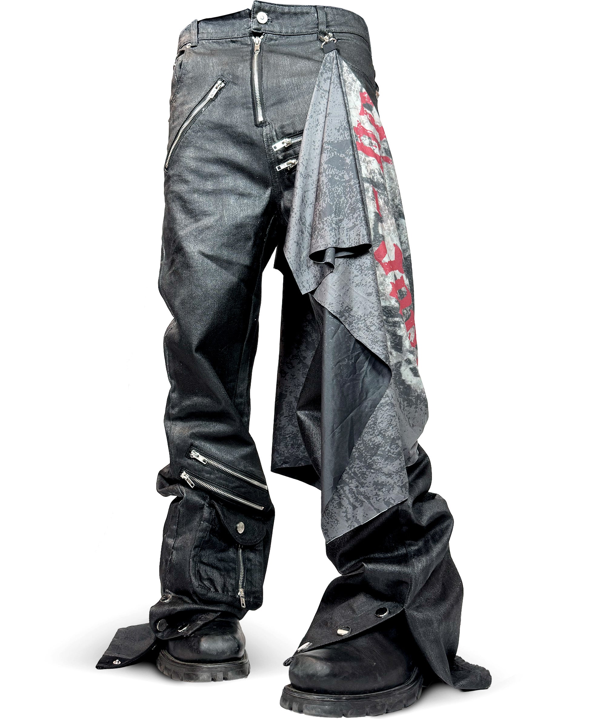 HIGH RISK - WAXED BOOTCUT DENIM | UNISEX