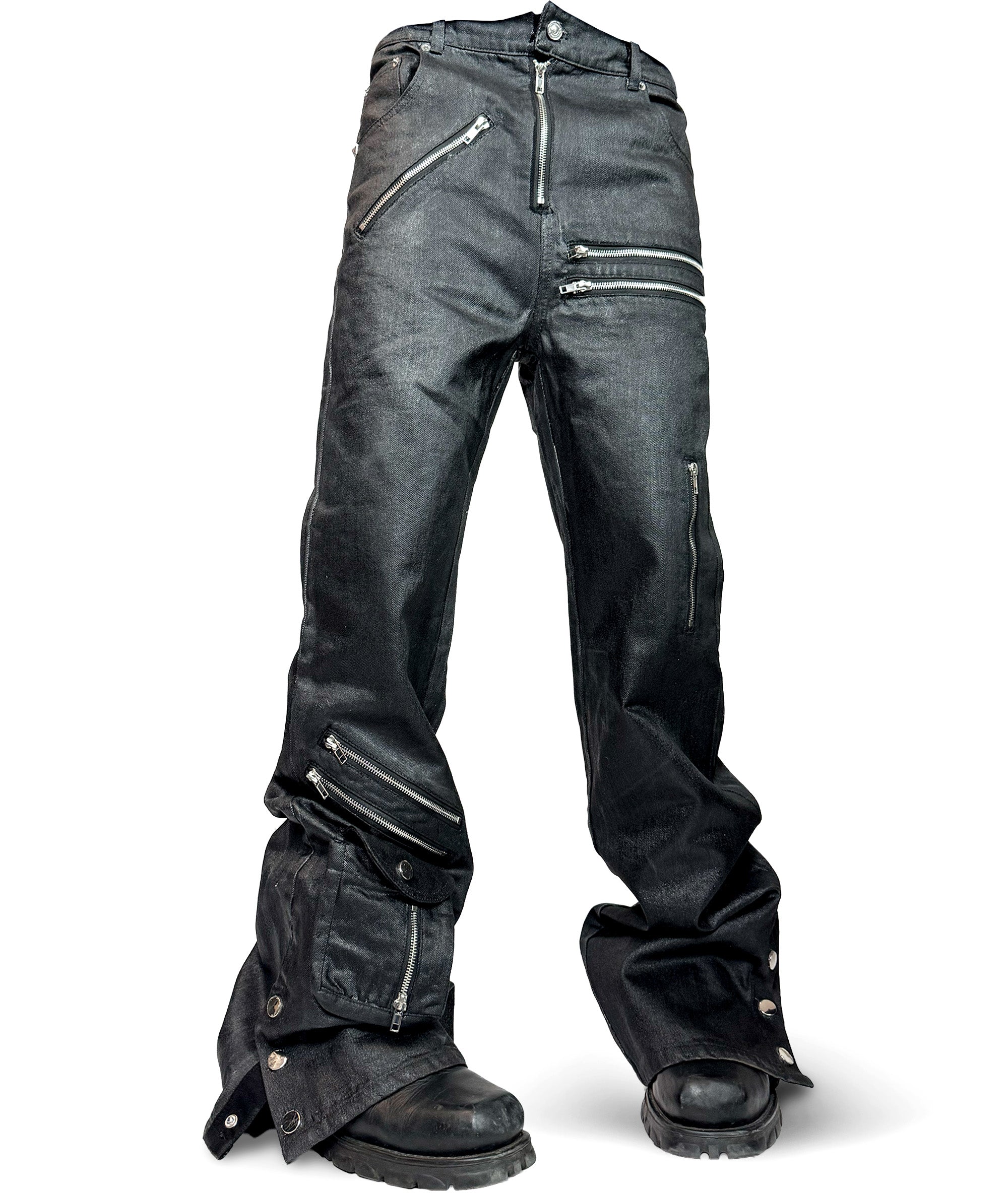 HIGH RISK - WAXED BOOTCUT DENIM | UNISEX