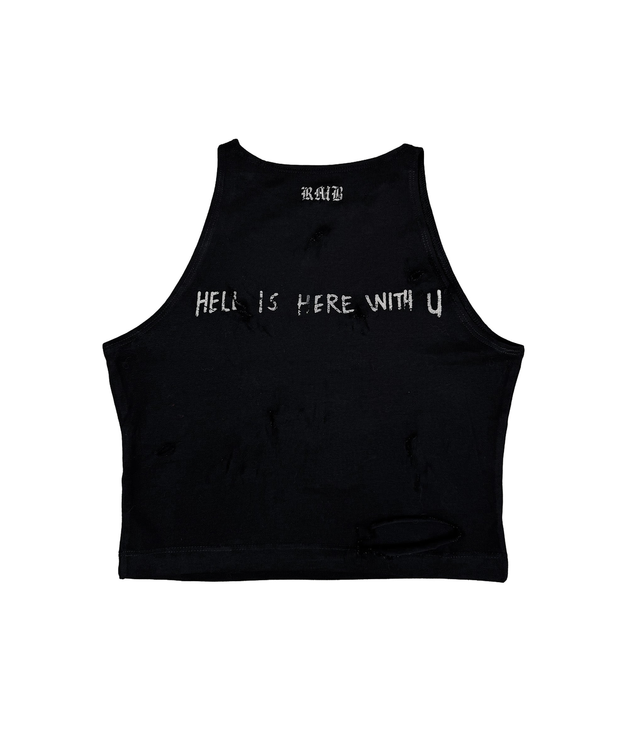 WOLFPACK - DISTRESSED CROP TOP | UNISEX