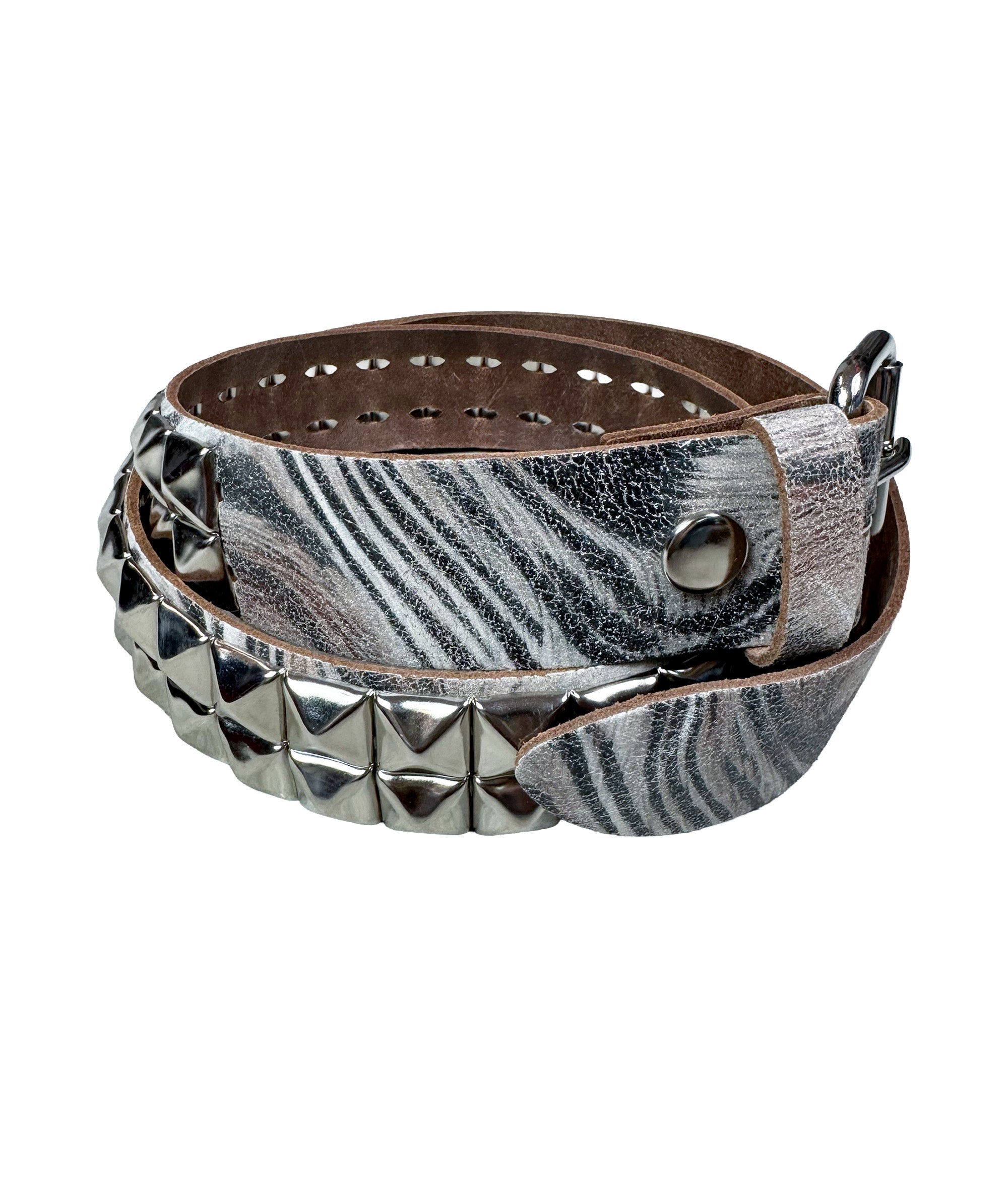 RMB - ZEBRA DOUBLE STUD BELT | UNISEX