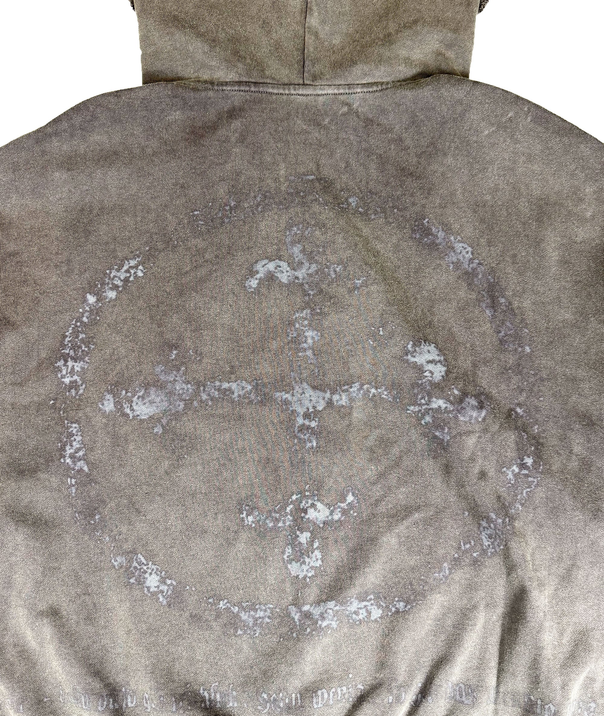 Mud Grey, Washed - ZIP HOODIE