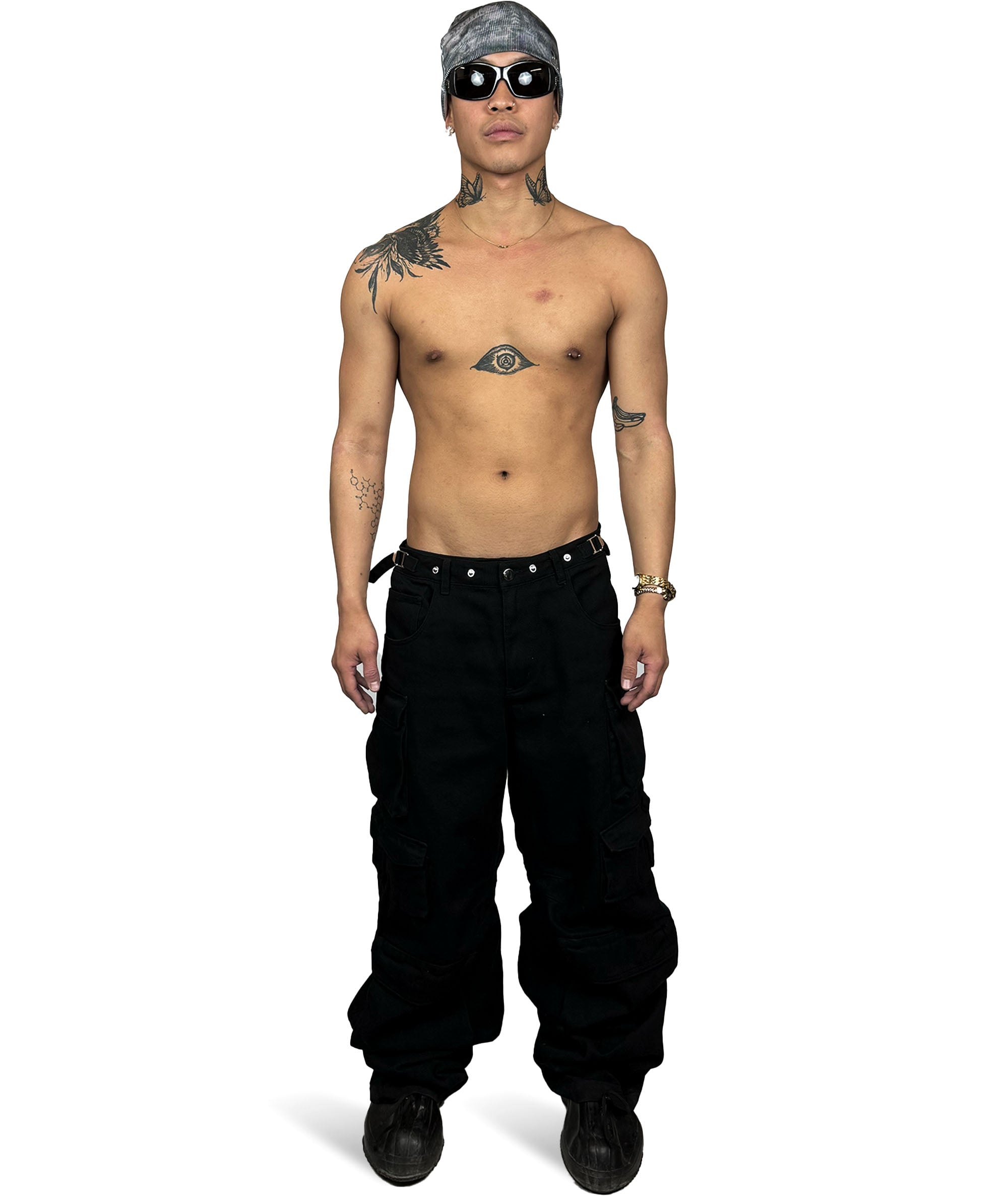 black oversized pants ravemore