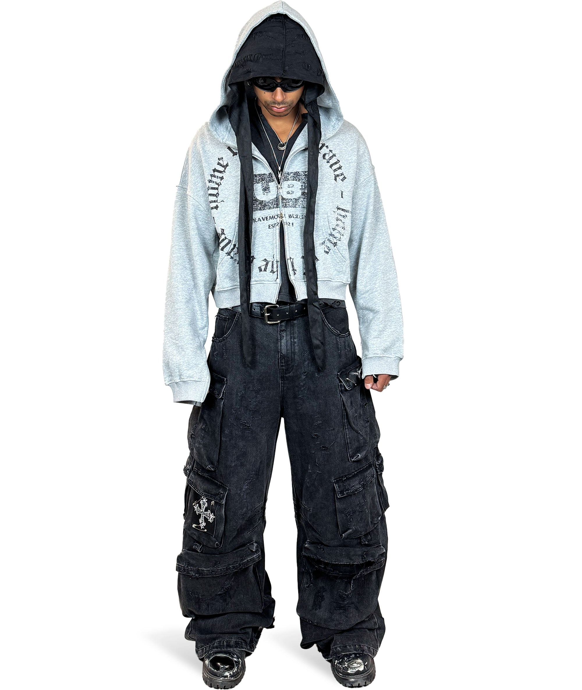 Black Cargo Pants Ravemore