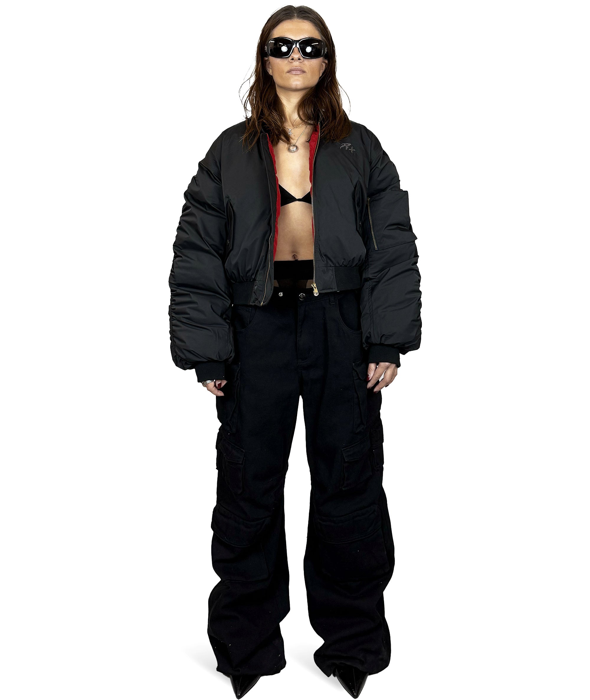 Reversible Anabol Bomber Jacket black / red