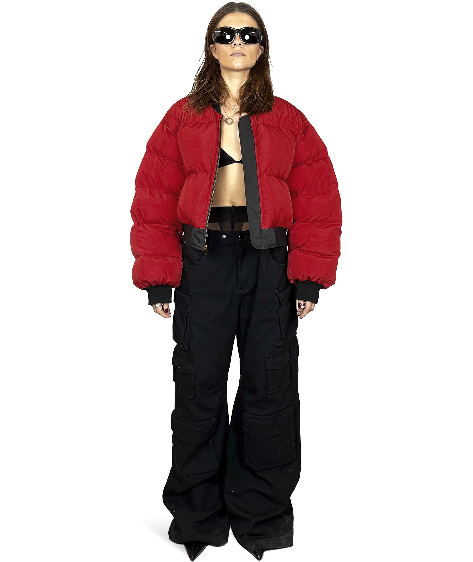 Reversible Anabol Bomber Jacket black / red