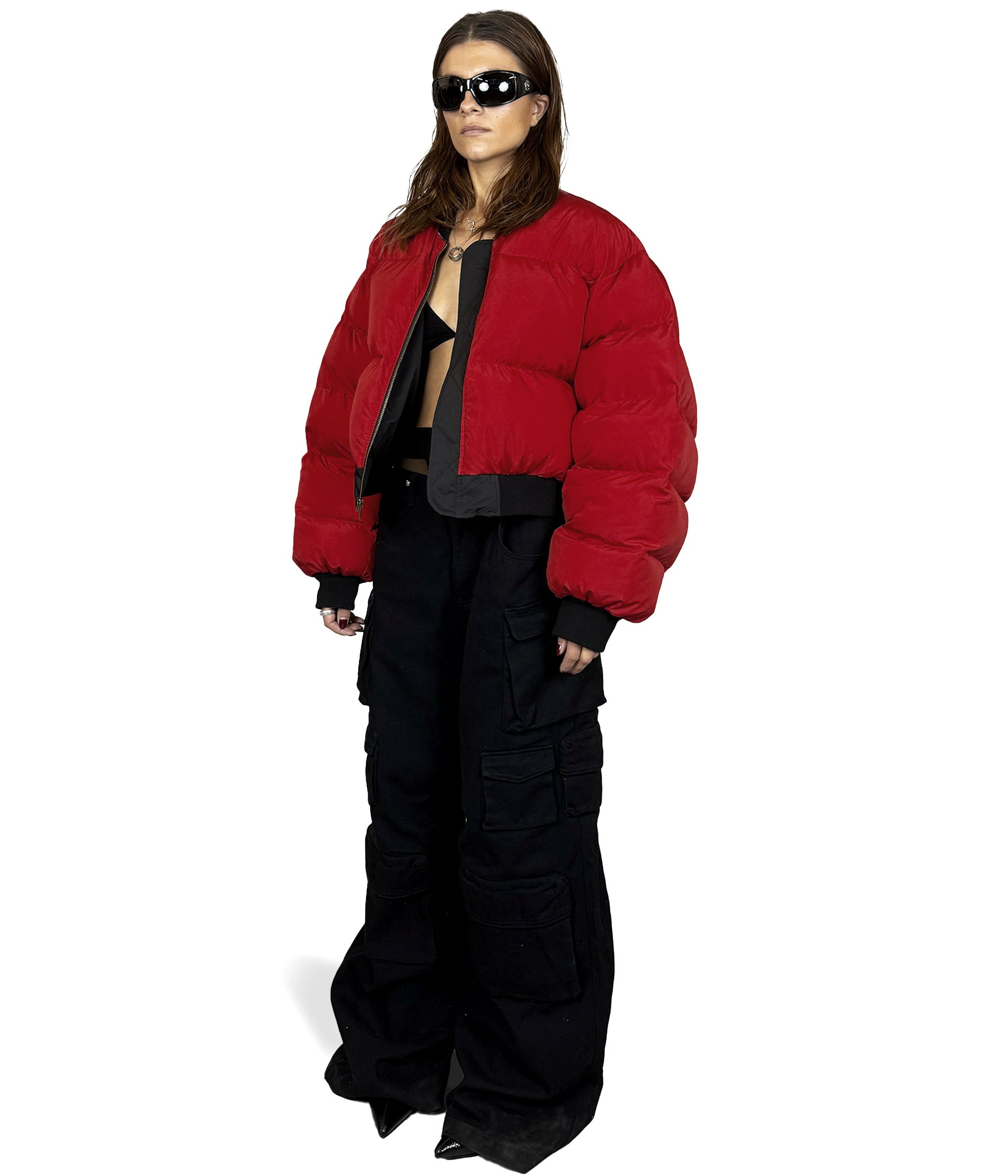 Reversible Anabol Bomber Jacket black / red