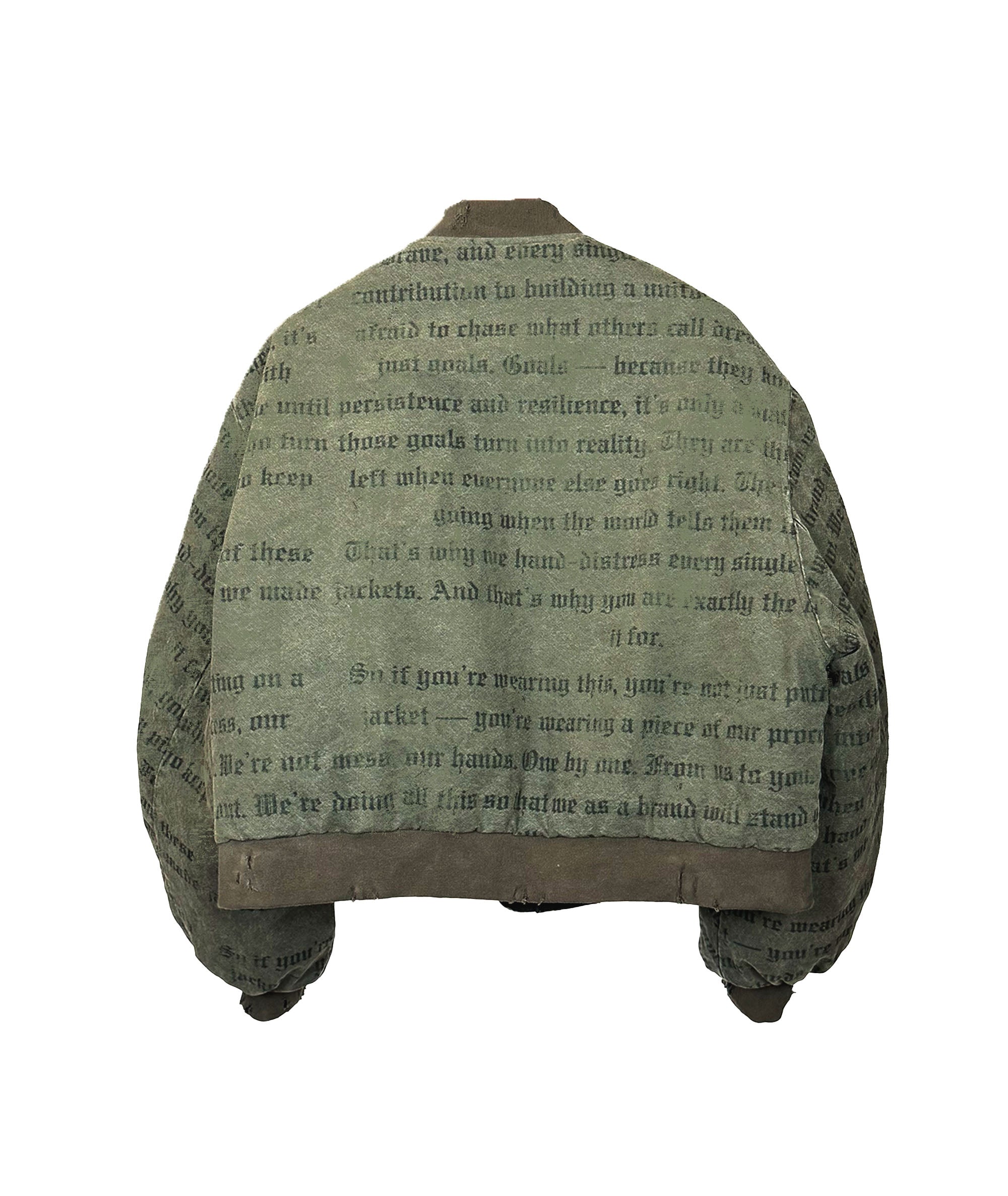 DEMIGOD - WASHED, HEAVY BOMBER JACKET