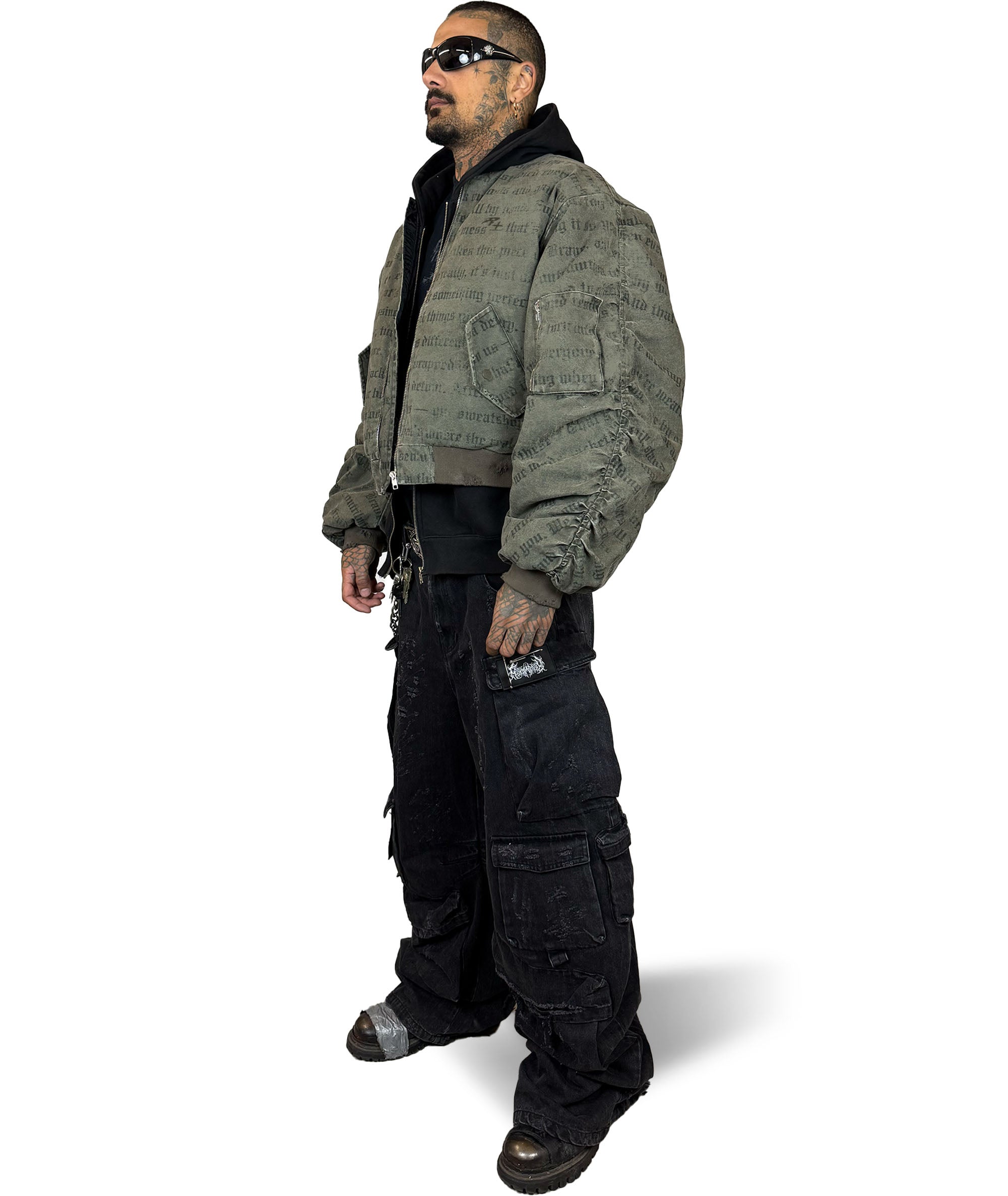 GREEN BOMBER JACKET RAVEMORE