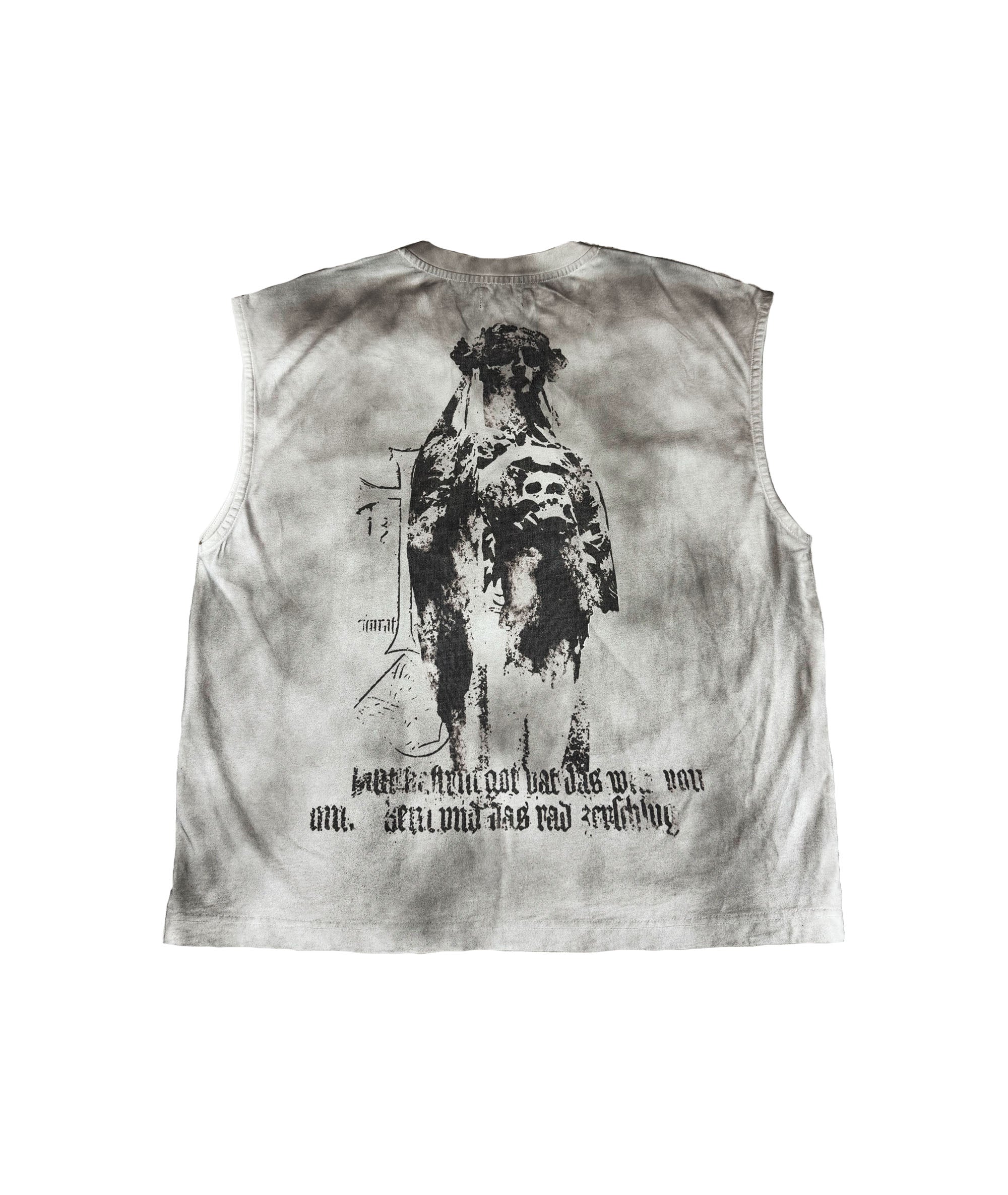 HARTE ZEITEN - V-NECK TANK-TOP WHITE | UNISEX