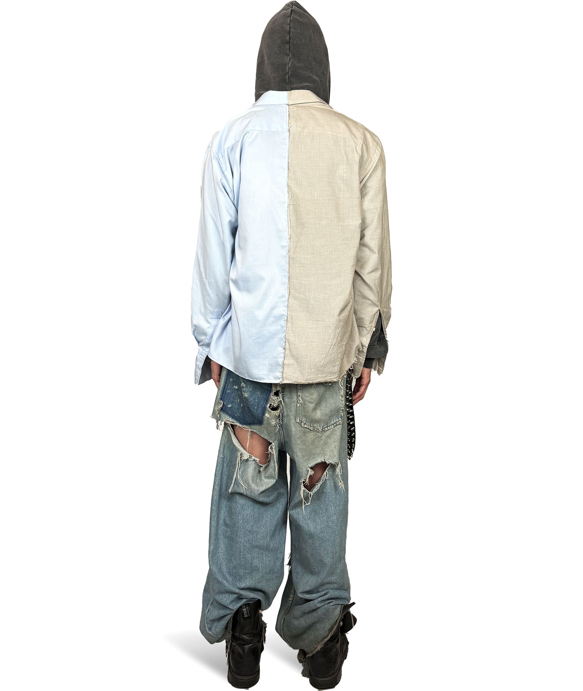 BUTTON-UP SHIRT extra long sleeves
