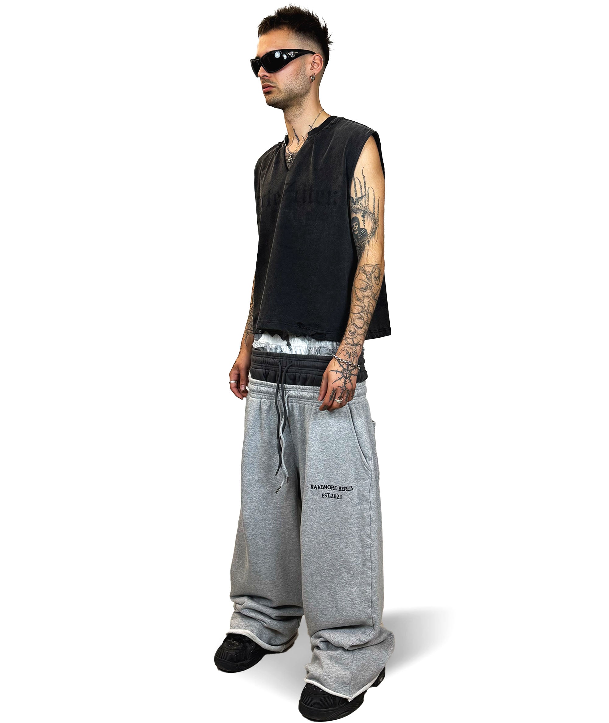triple layer sweatpants ravemore
