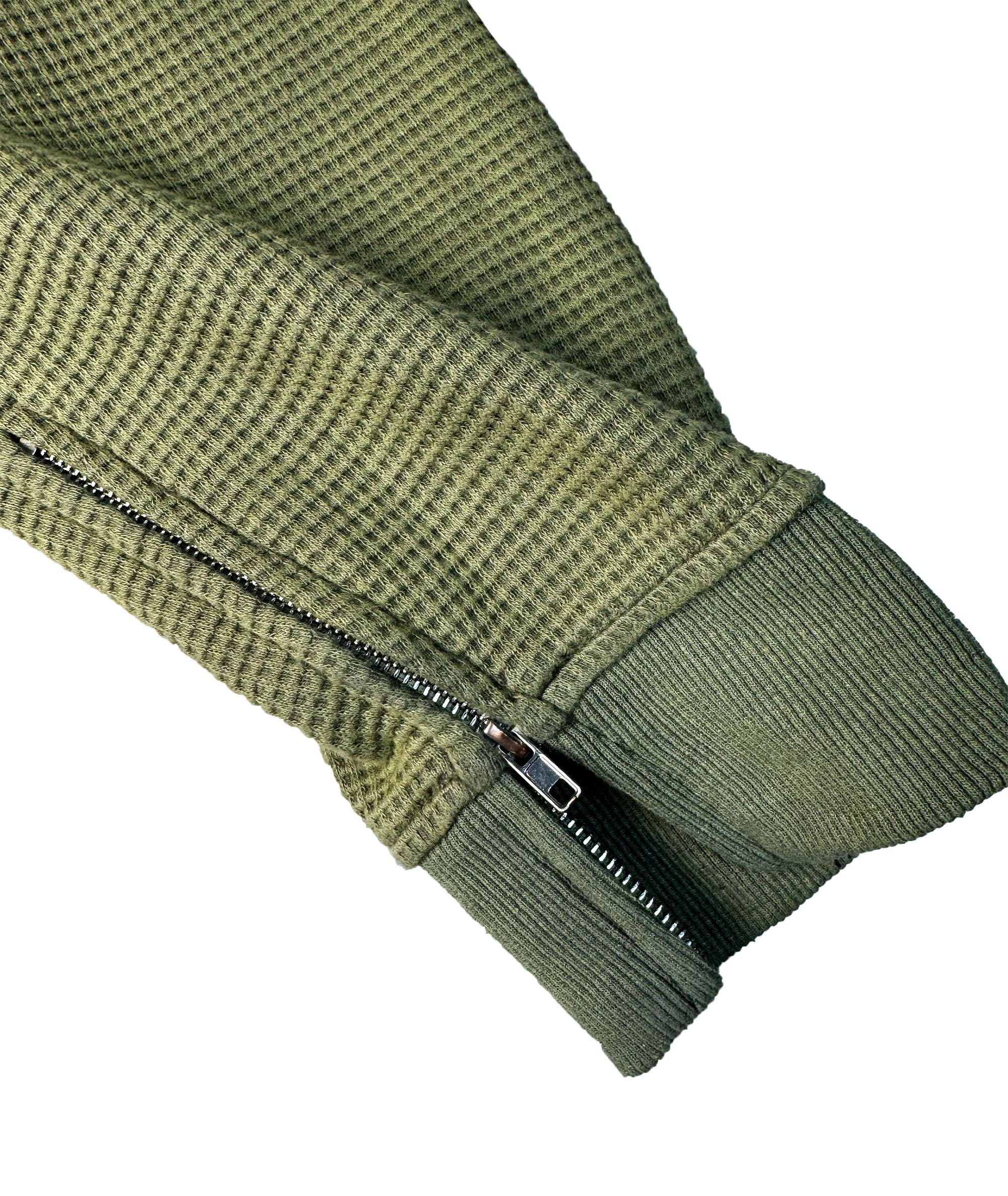 TRIPLE X-BERG - ZIP HOODIE | MILITARY GREEN, UNISEX