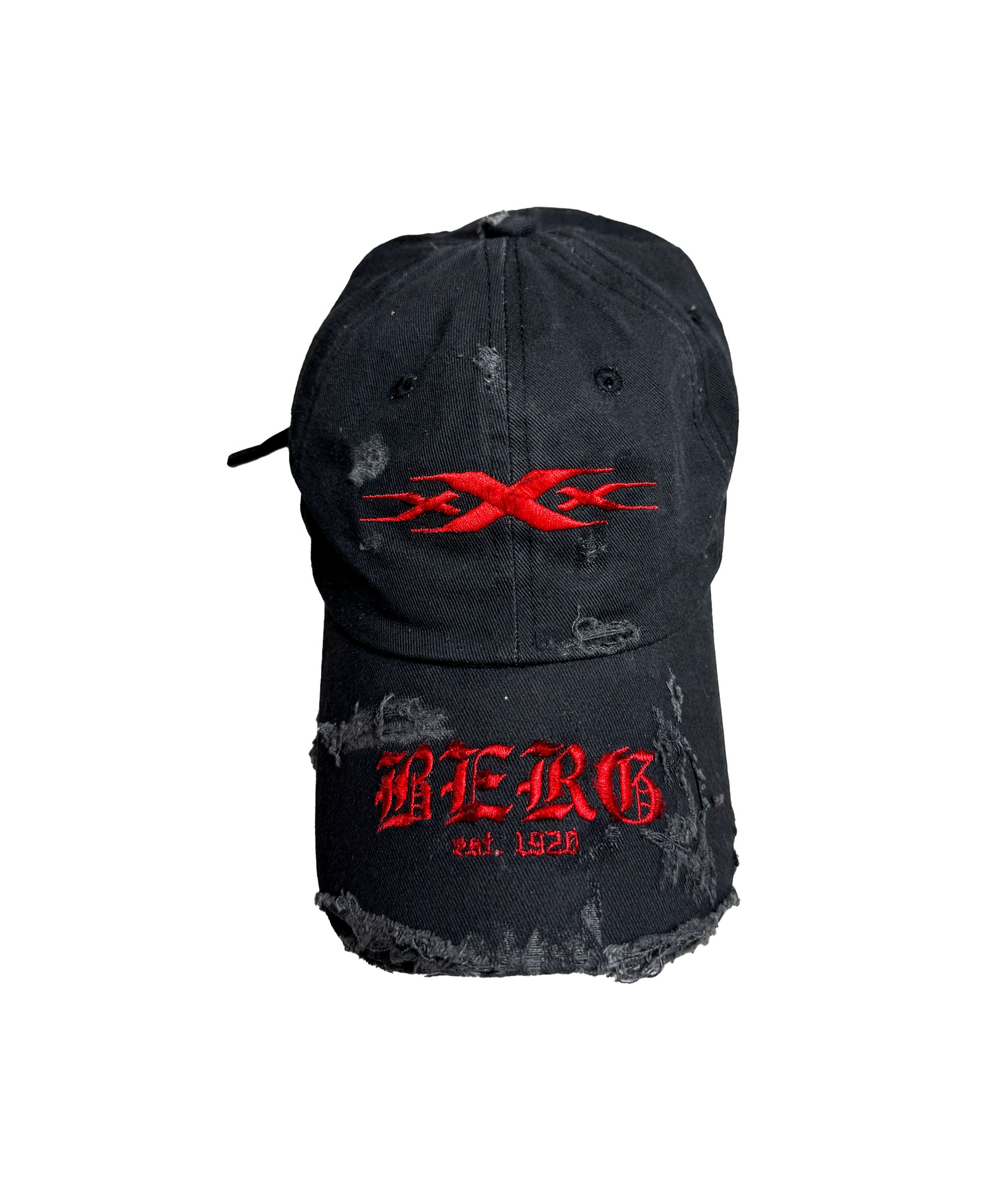 x-berg cap black red