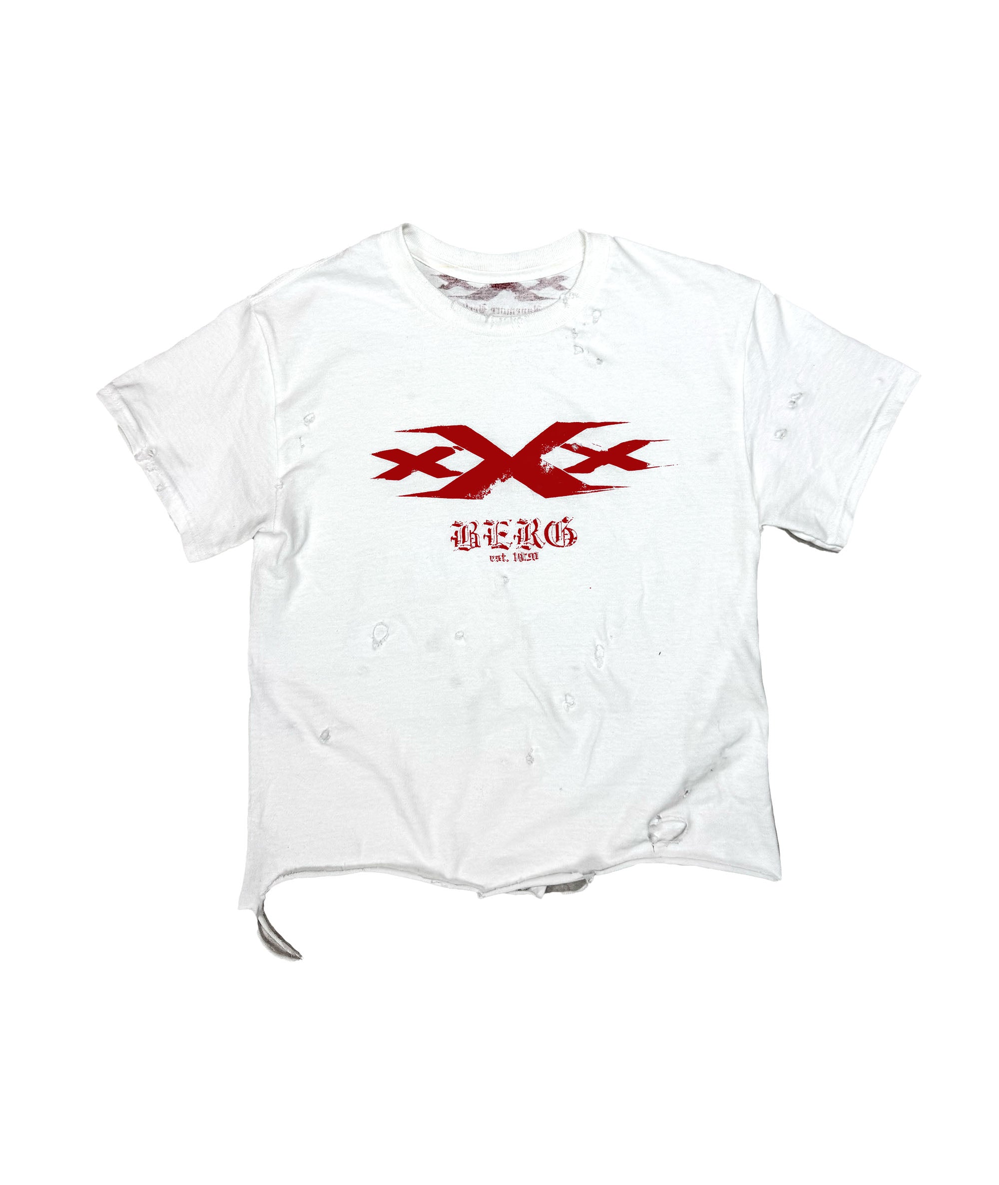 white triple x-berg shirt ravemore