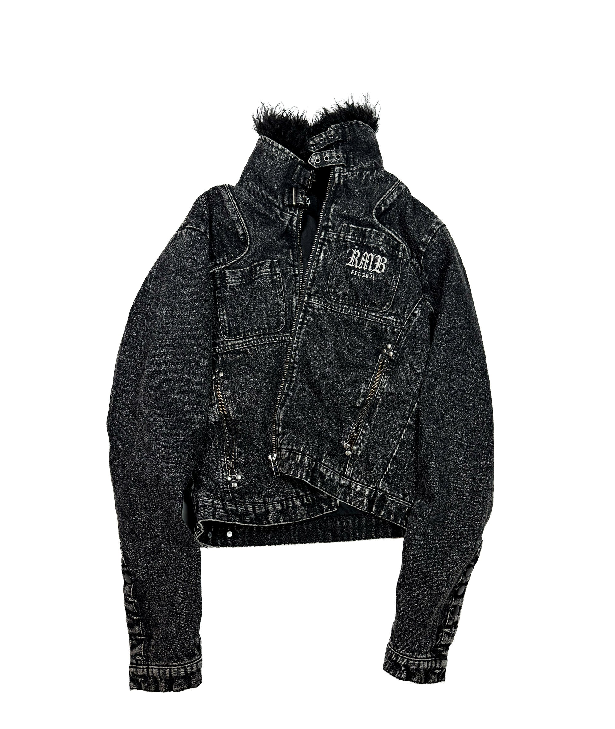 ALL IN - DENIM JACKET, BLACK | UNISEX