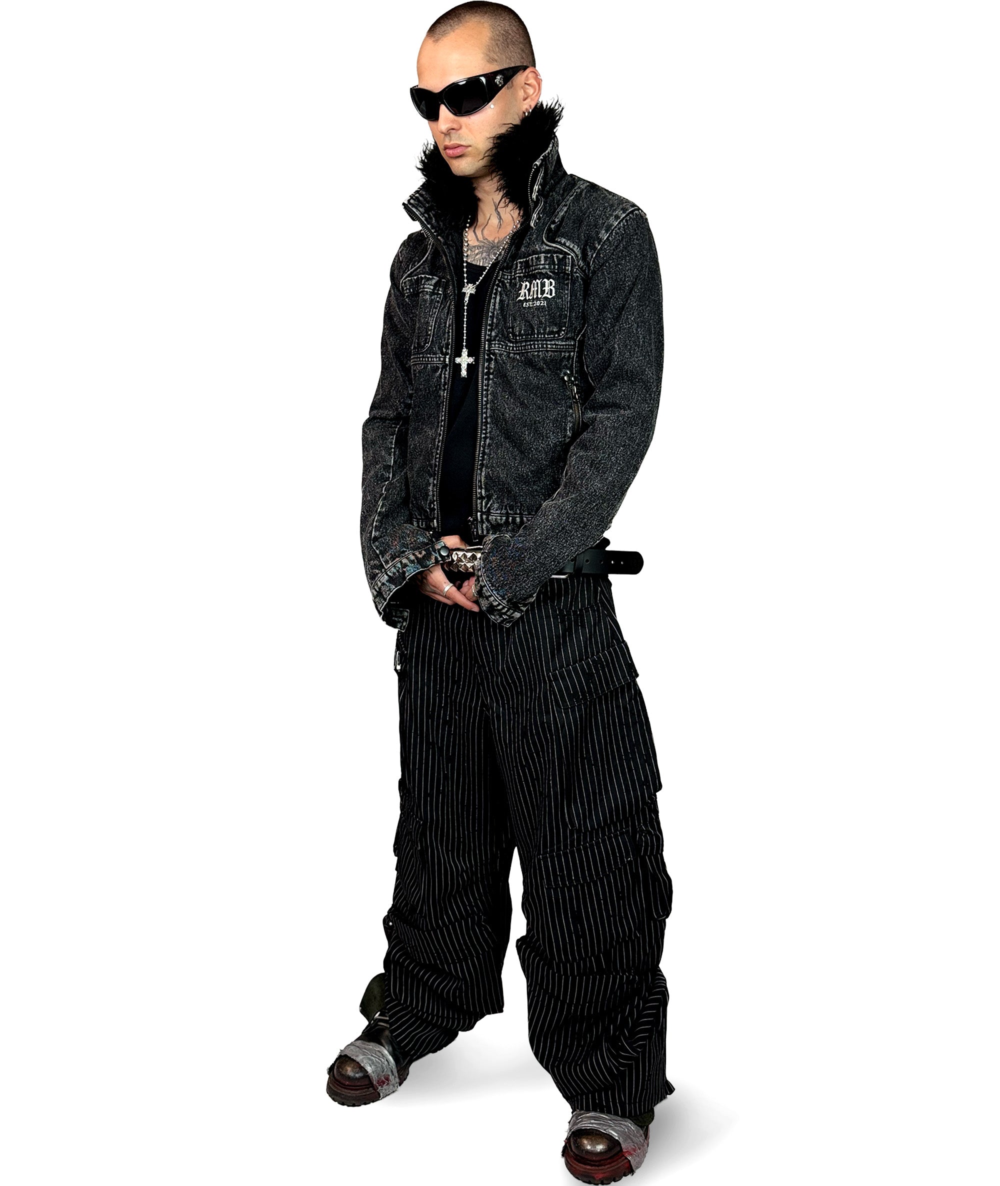 ALL IN - DENIM JACKET, BLACK | UNISEX
