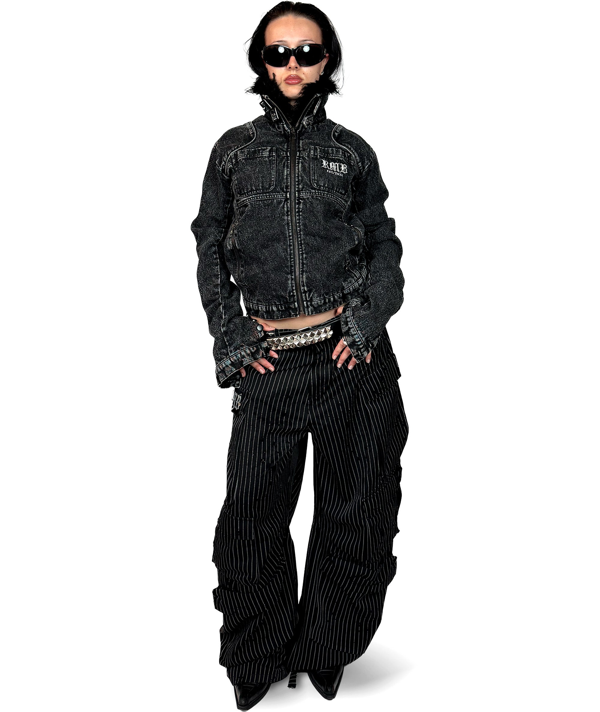 ALL IN - DENIM JACKET, BLACK | UNISEX