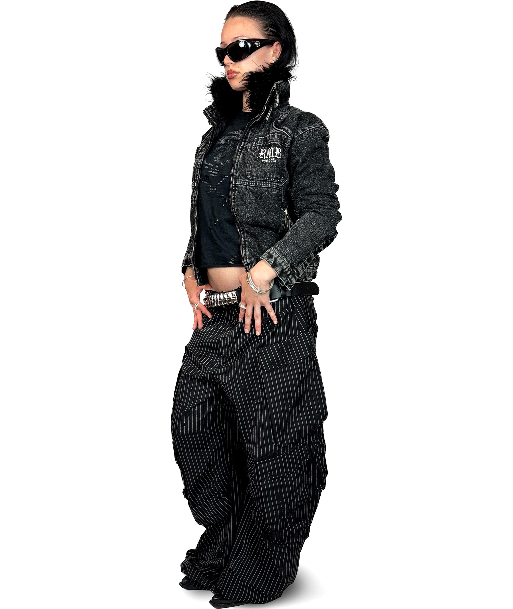 ALL IN - DENIM JACKET, BLACK | UNISEX