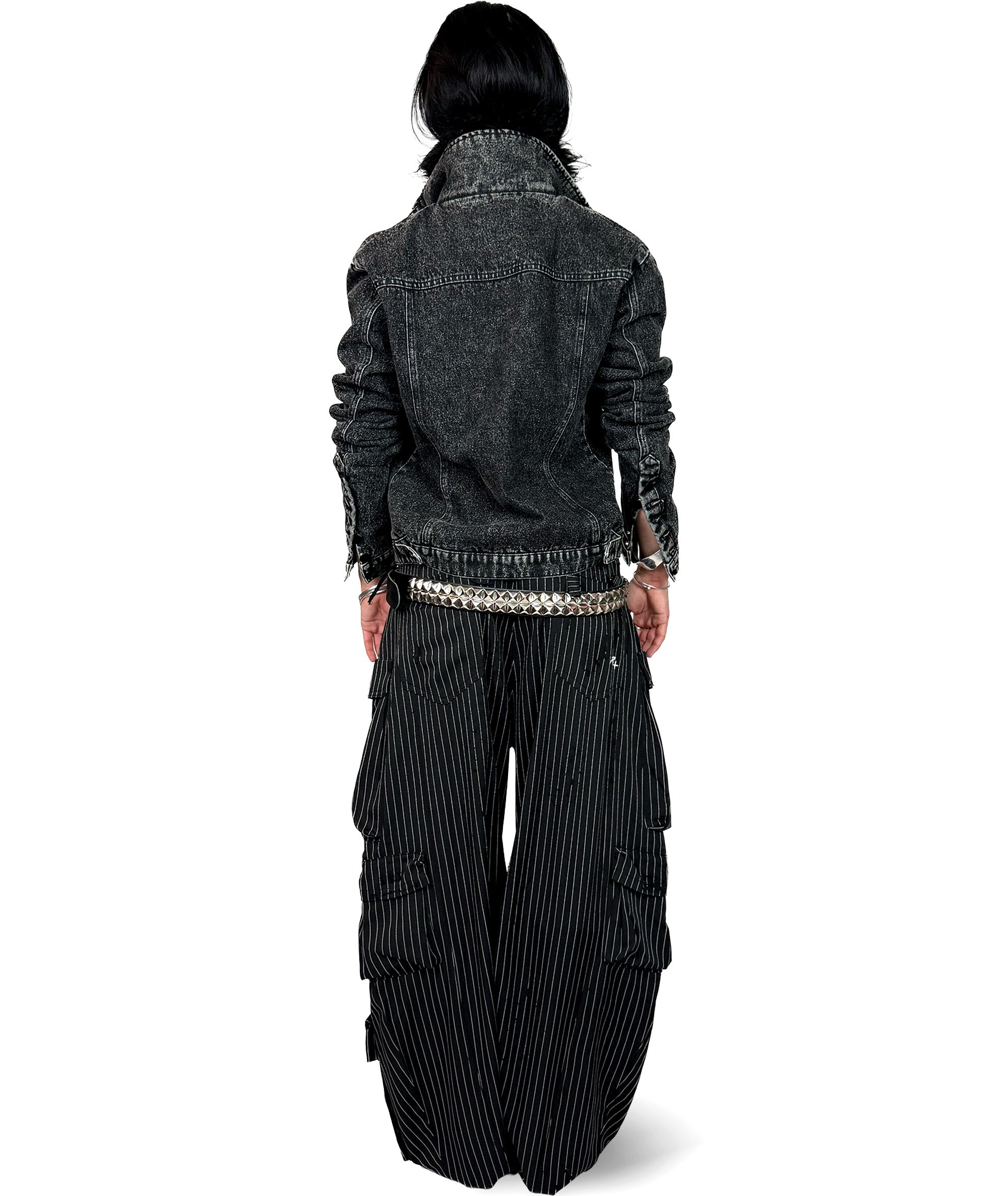ALL IN - DENIM JACKET, BLACK | UNISEX