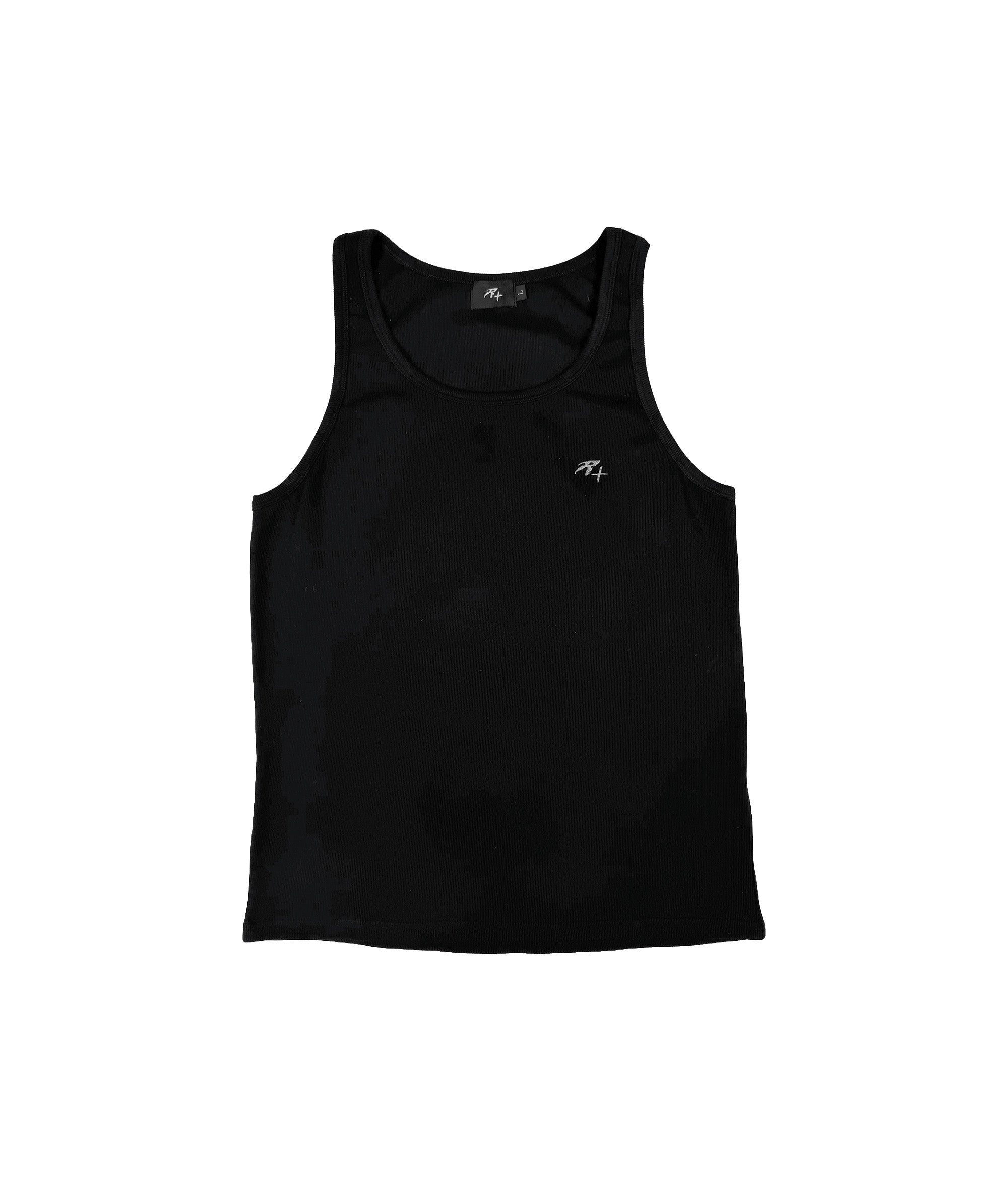 RIBBED TANK, BLACK | UNISEX