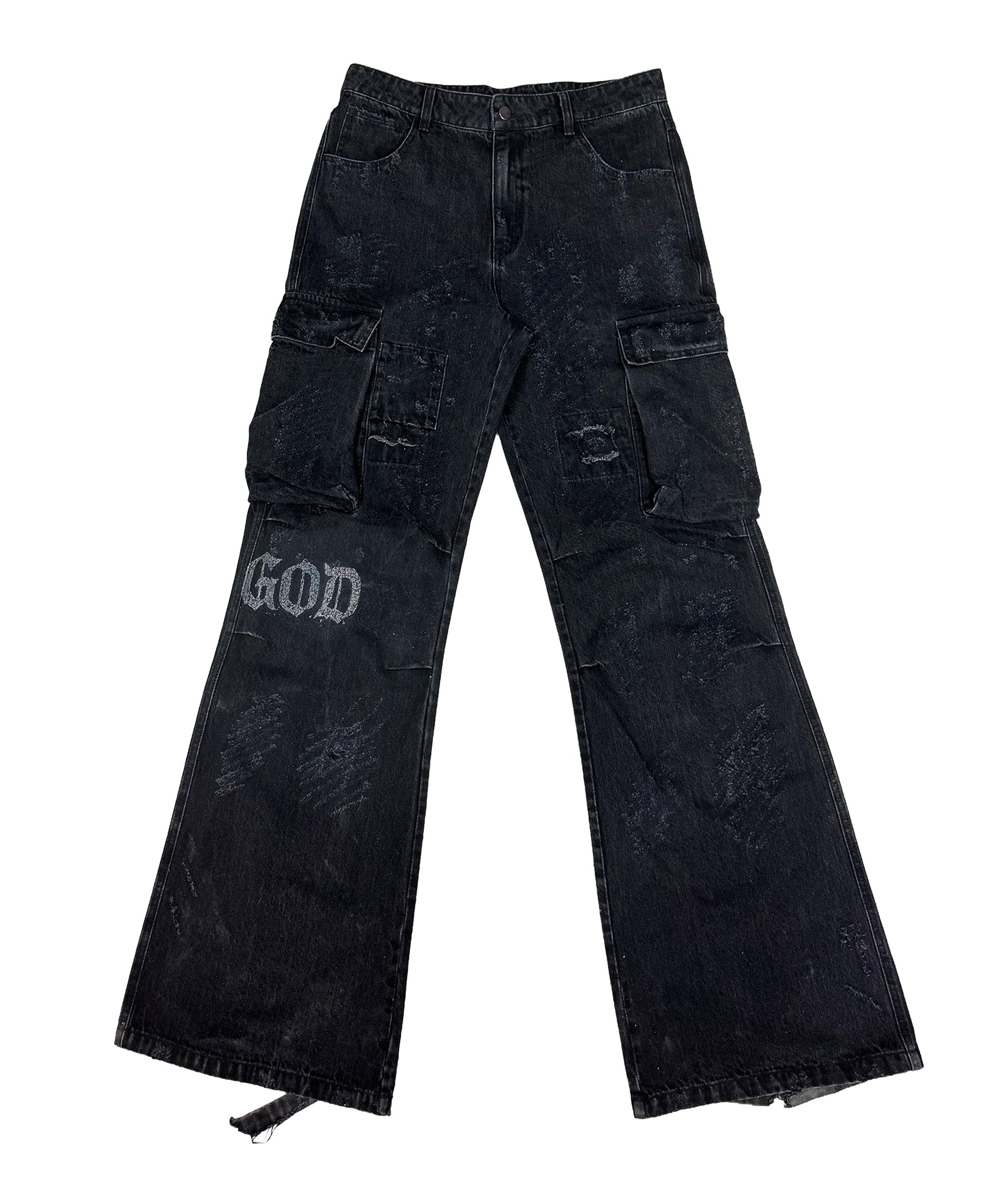FLARED DEMIGOD BIKER PANTS | UNISEX