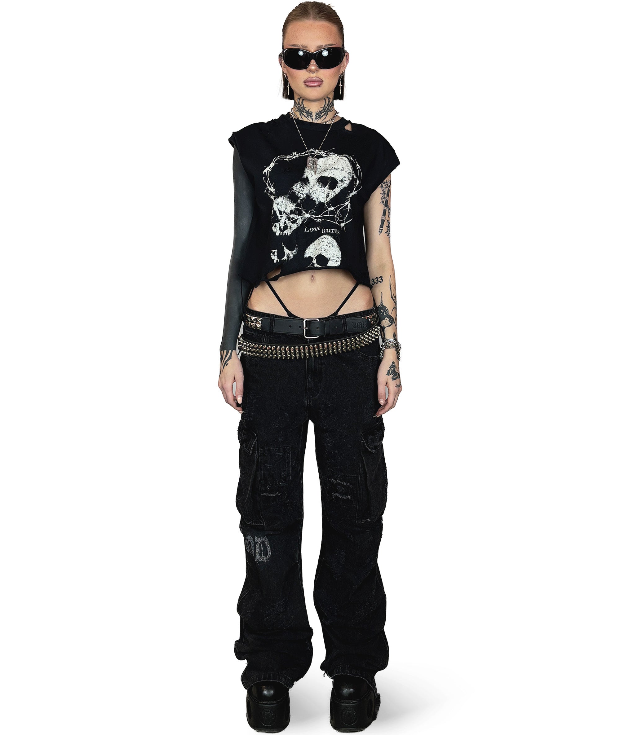 FLARED DEMIGOD BIKER PANTS | UNISEX