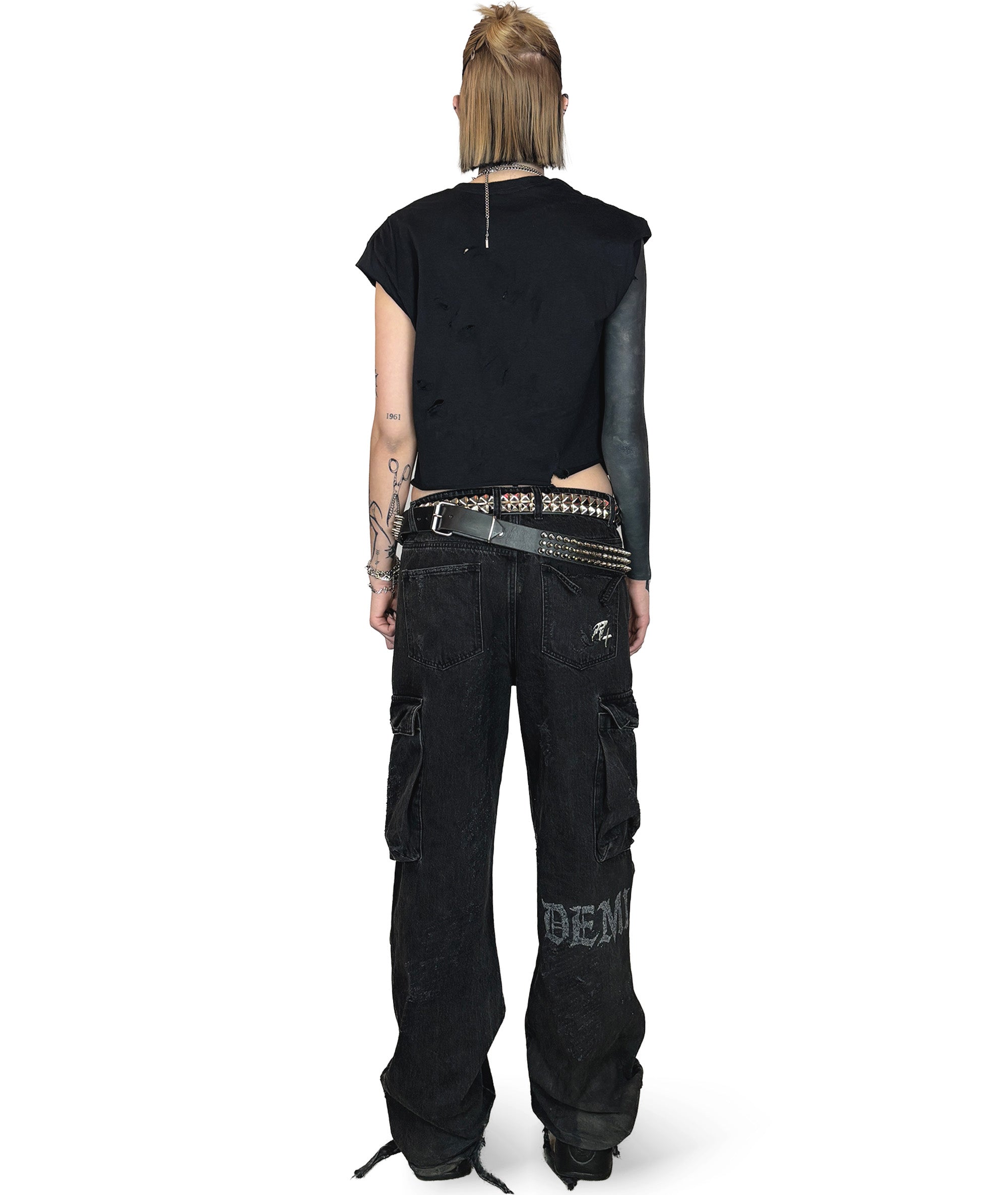 FLARED DEMIGOD BIKER PANTS | UNISEX
