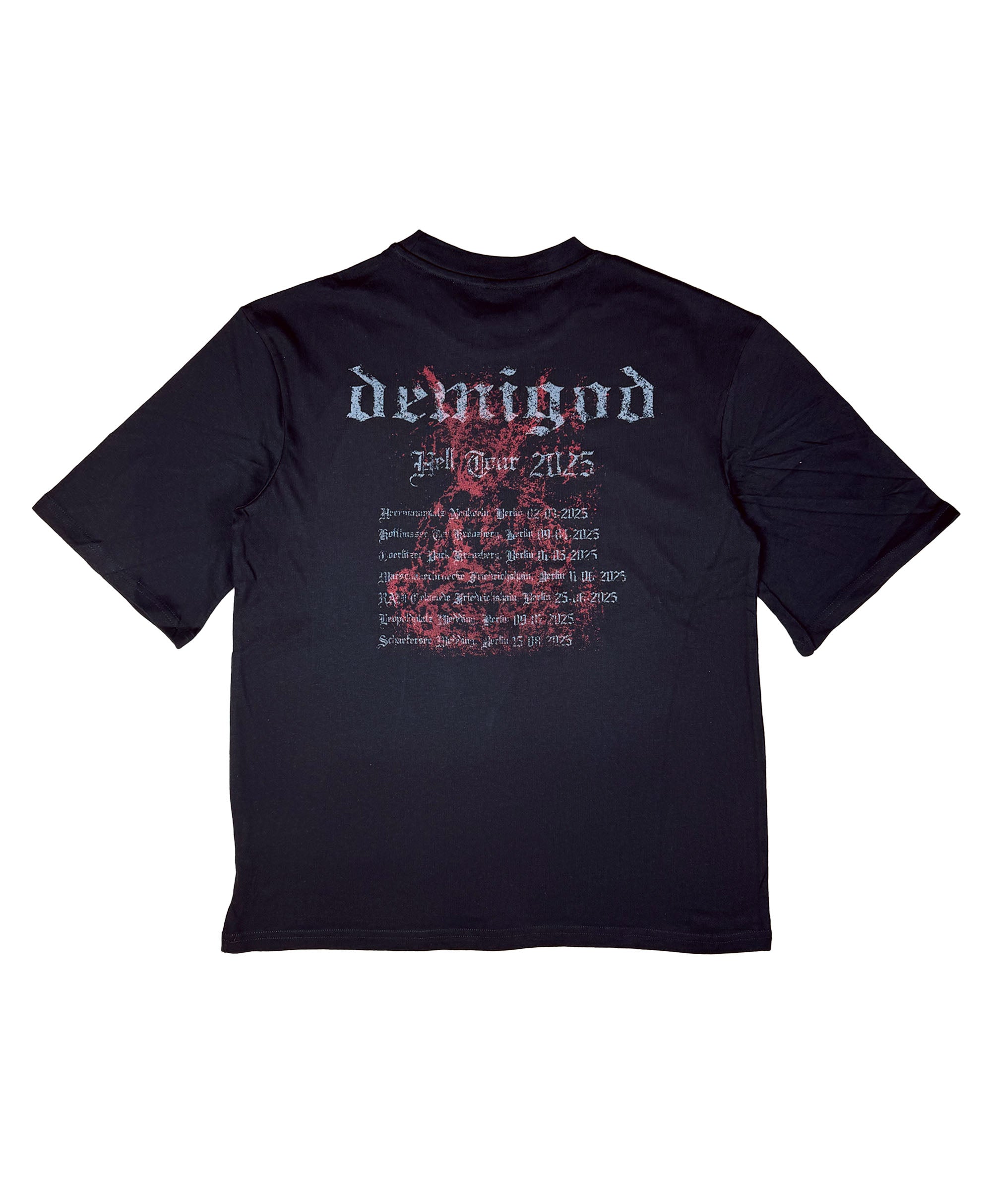 Hell Tour Black Oversized T-Shirt
